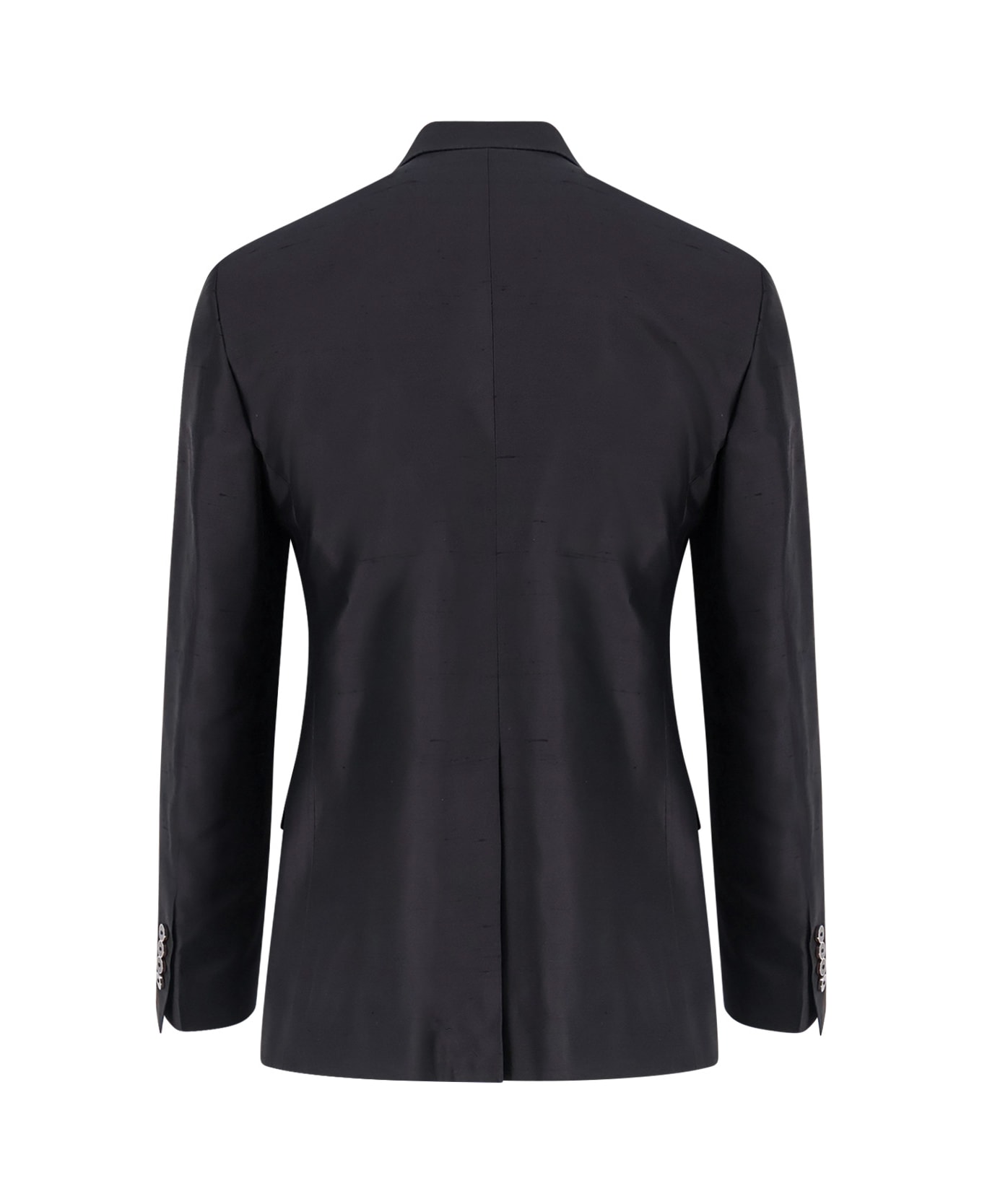 Dolce & Gabbana Sicilia Light Silk Shantung Suit - Black