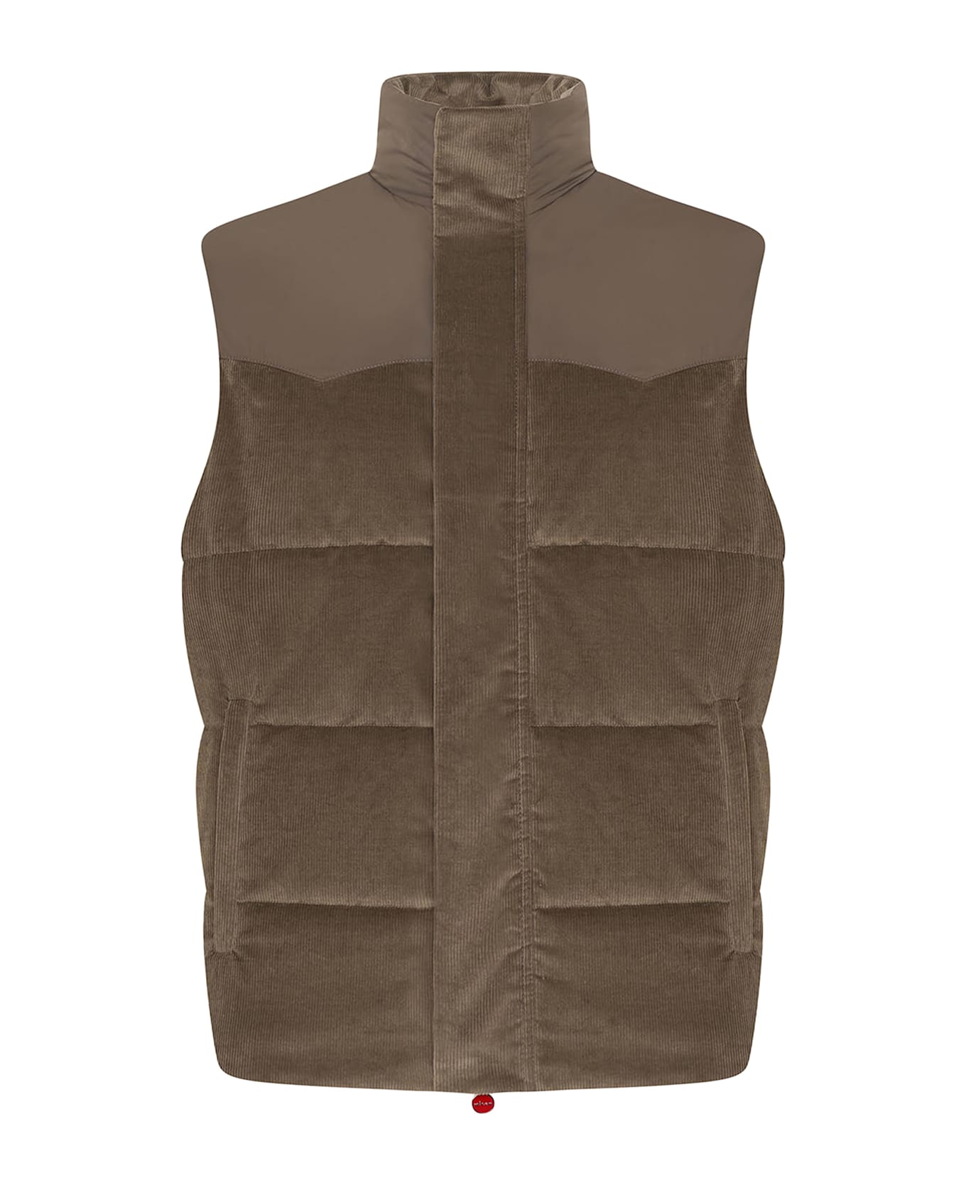 Kiton Sleveless Blouson Cotton - TAUPE