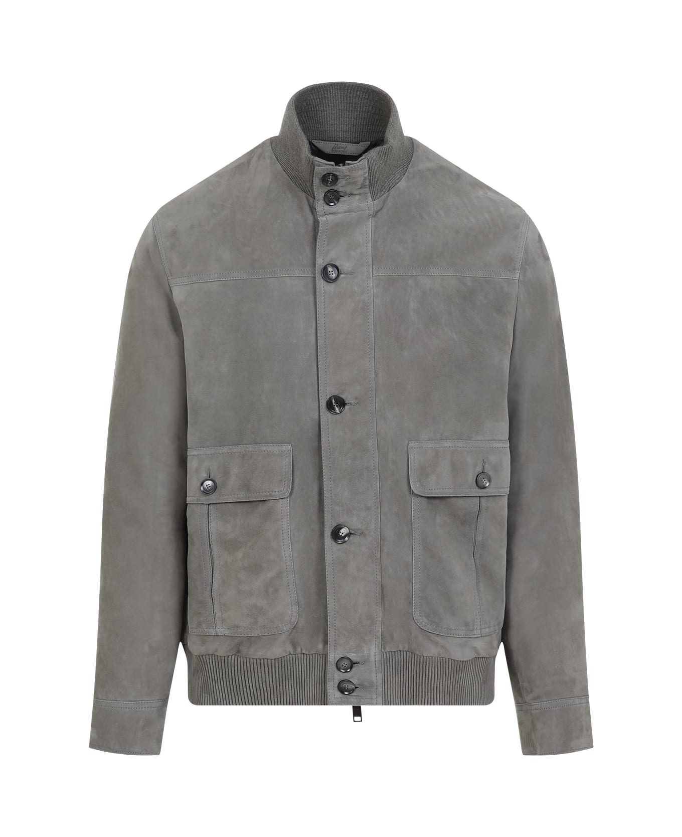Brioni Suede Leather Blouson - Loden