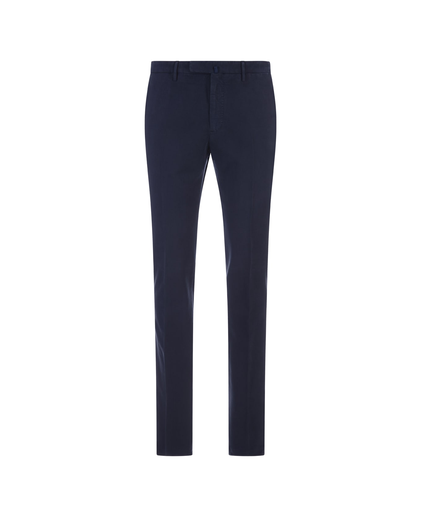 Incotex Slim Fit Trousers In Blue Certified Doeskin ボトムス