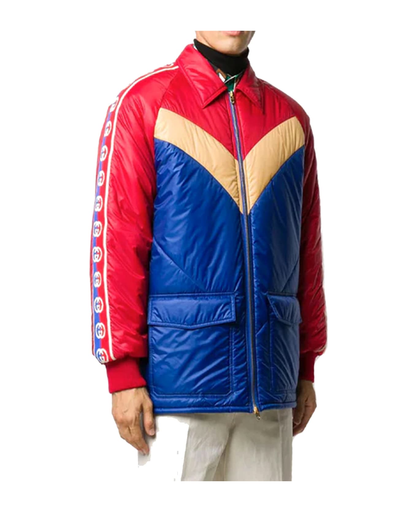 Gucci Logo Padded Jacket - Red