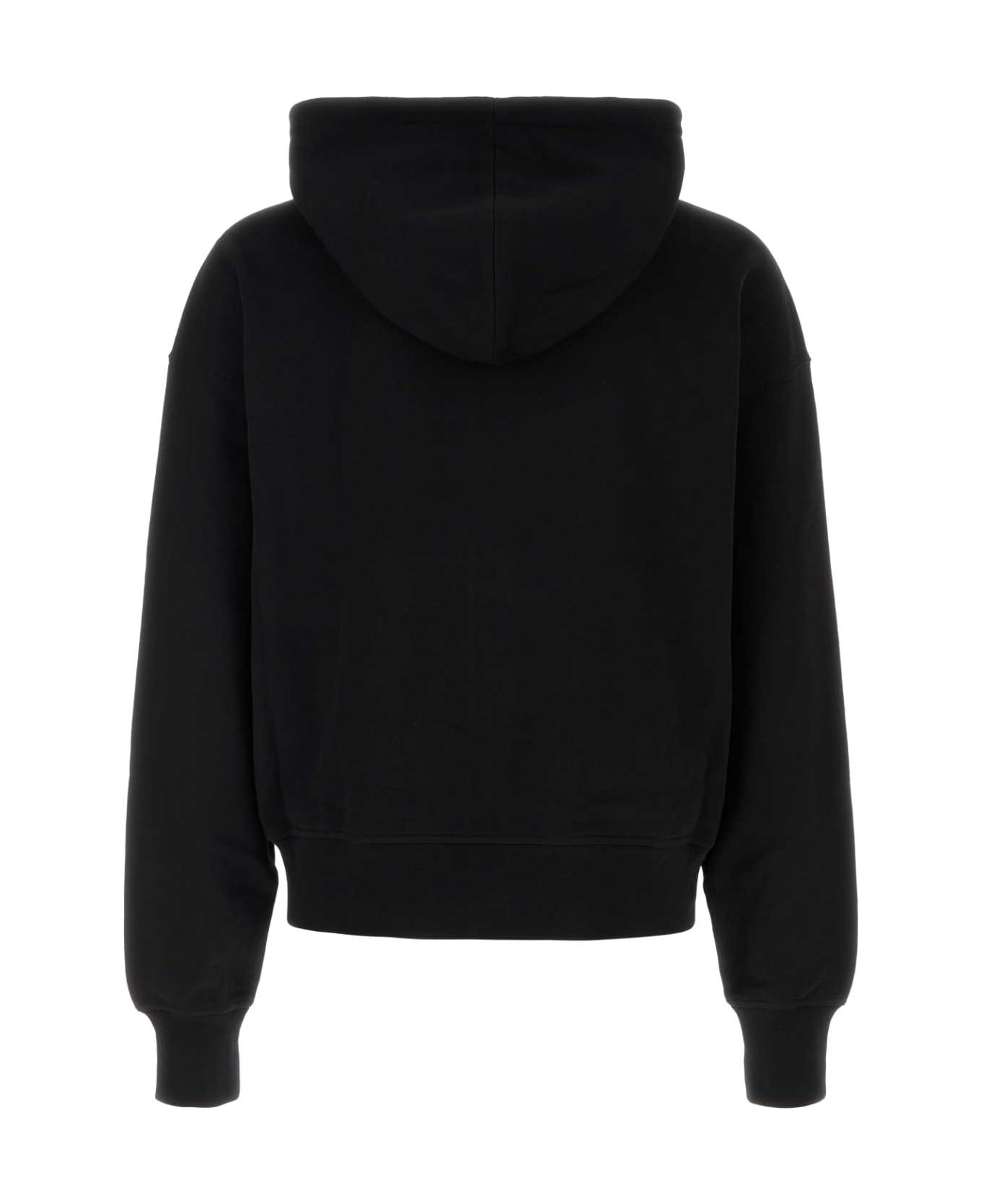 Alexander McQueen Black Cotton Sweatshirt - BLACK