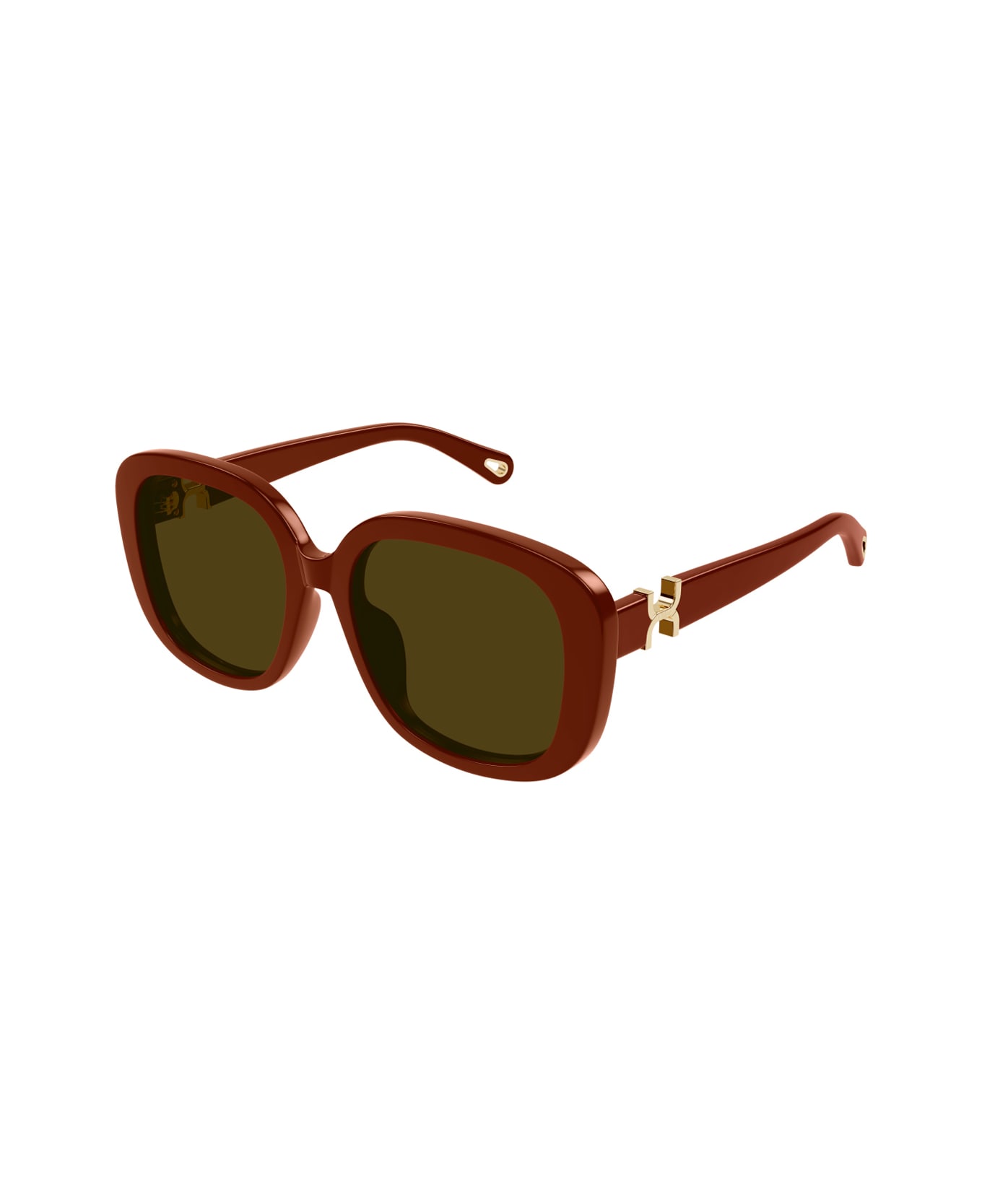 Chloé Ch0303sk Marcie-linea Chloé 004 Burgundy Brown Sunglasses - Bordeaux