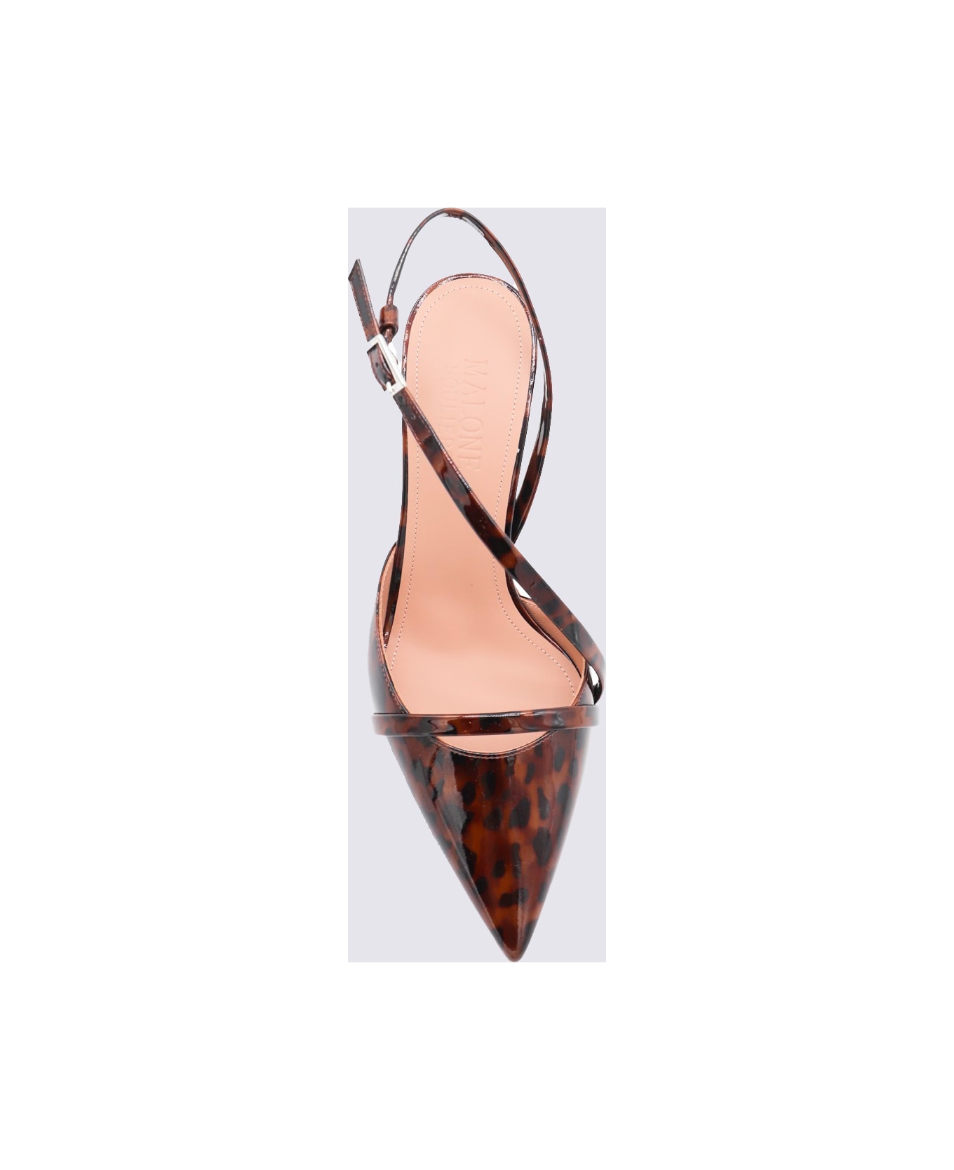 Malone Souliers Brown Leather Valeria 70-7 Pumps - BROWN/BROWN