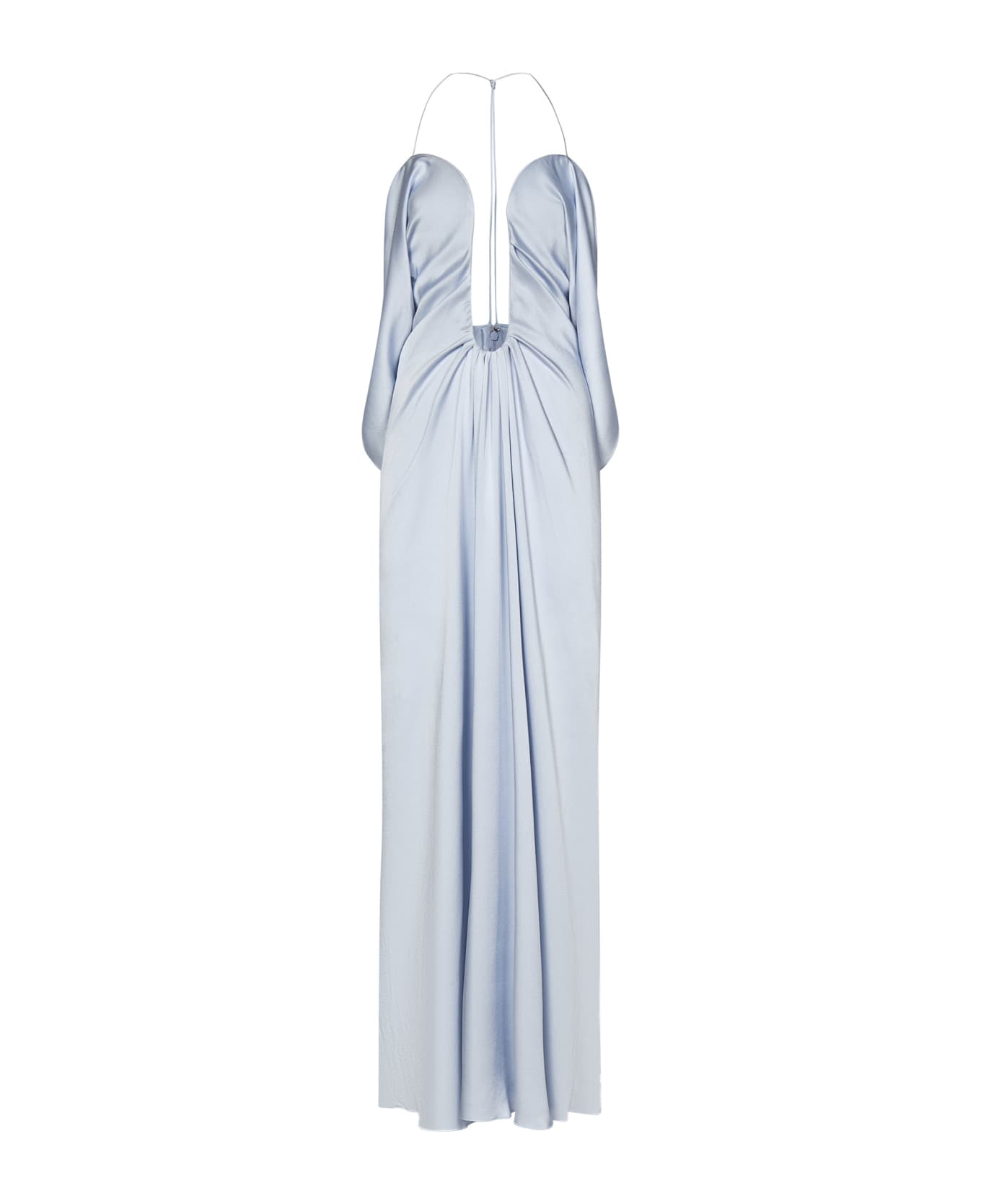Victoria Beckham Frame Detail Cami Dress Long Dress - Light blue