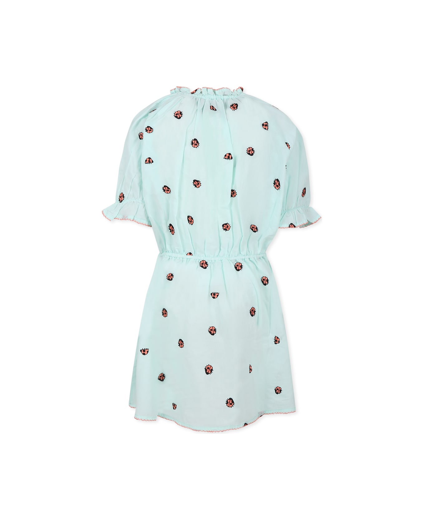 Stella McCartney Kids Green Deress For Girl With Ladybugs - Green