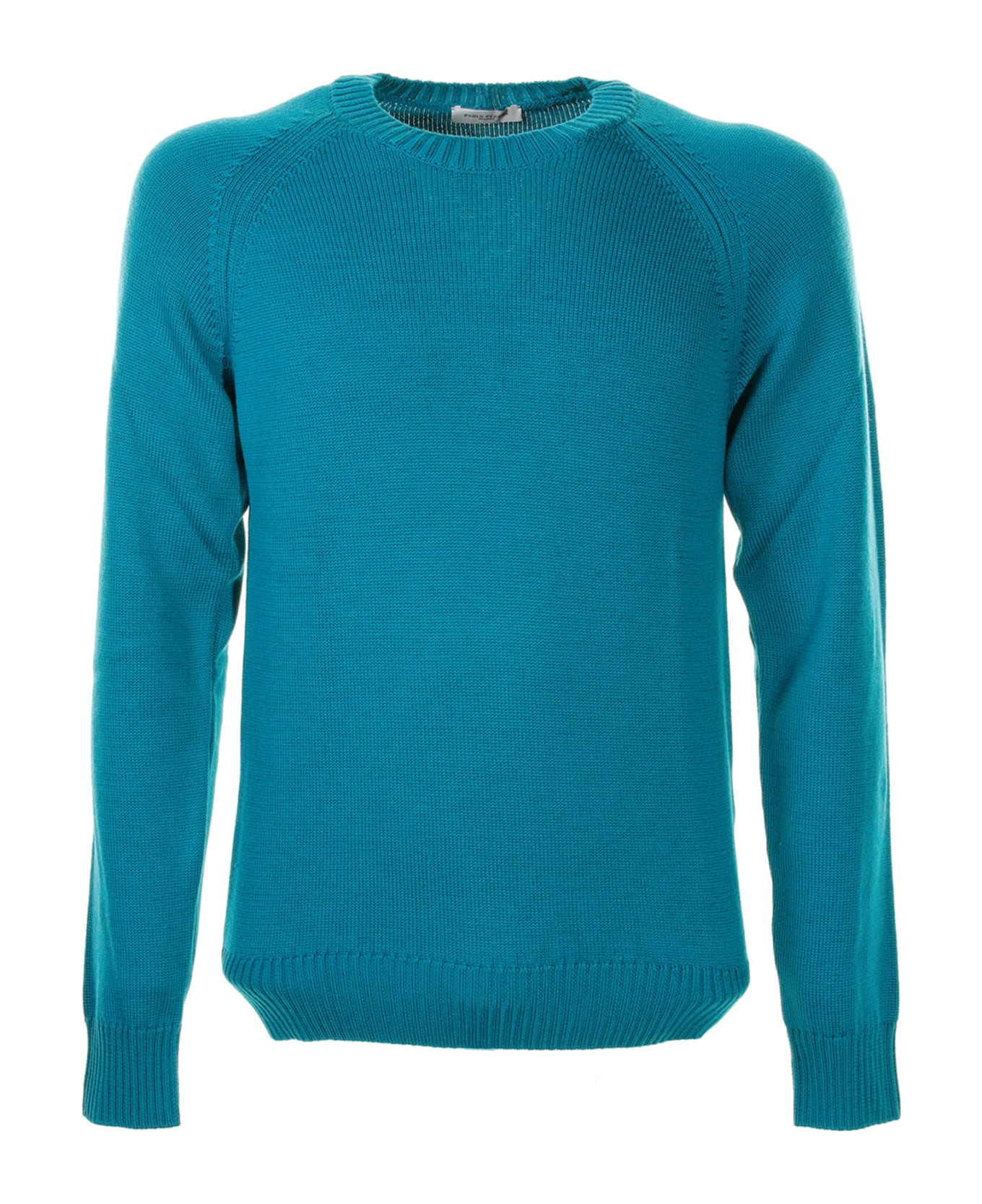 Paolo Pecora Turquoise Crewneck Sweater - PAVONE