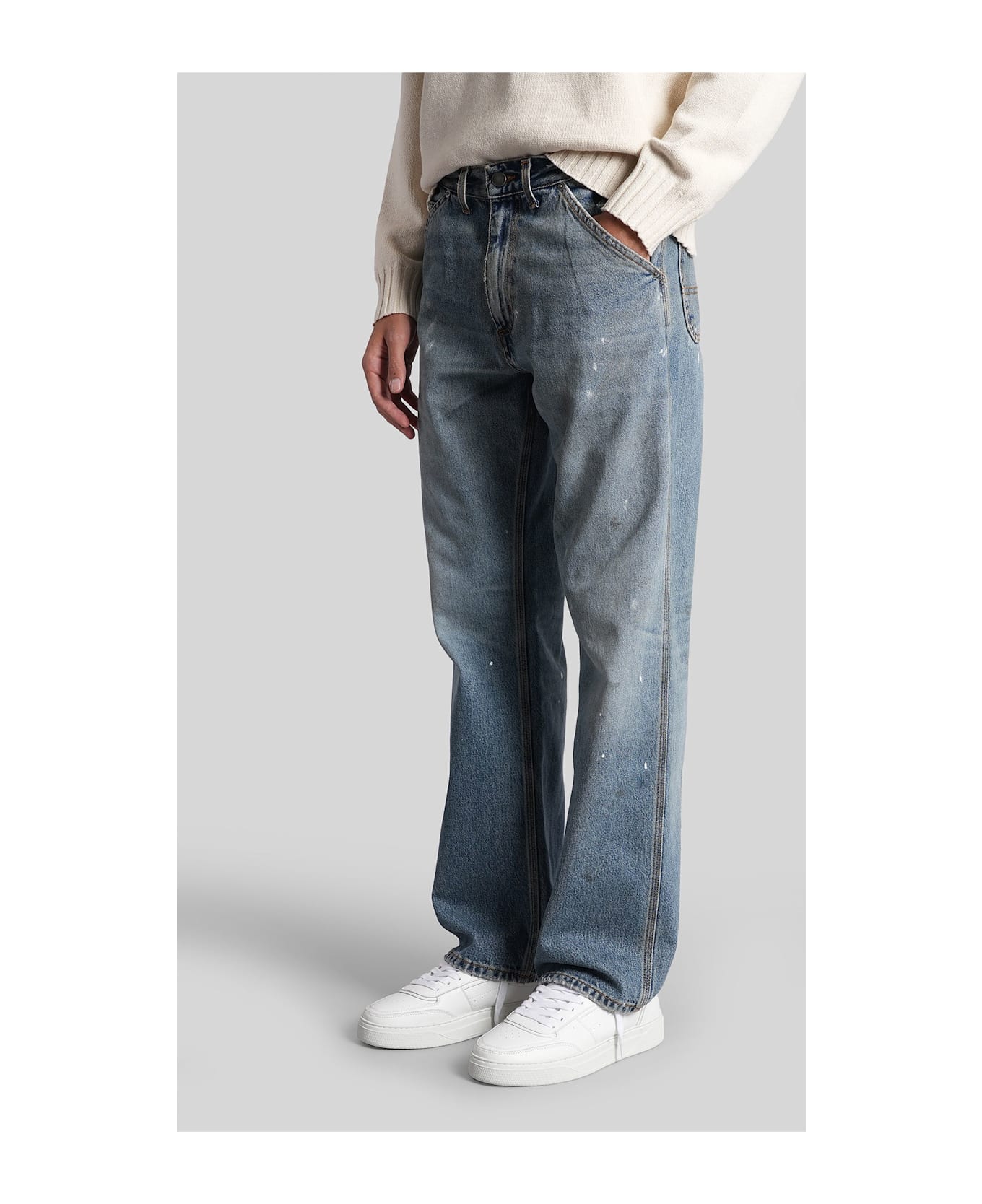 Haikure Artie Dive Jeans In Blue Denim - blue