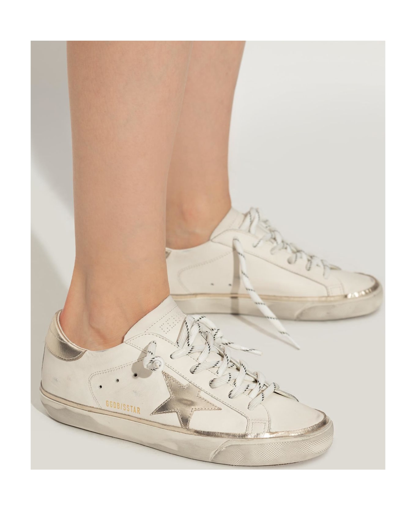 Golden Goose Sneakers Super Star Classic With List - Bianco