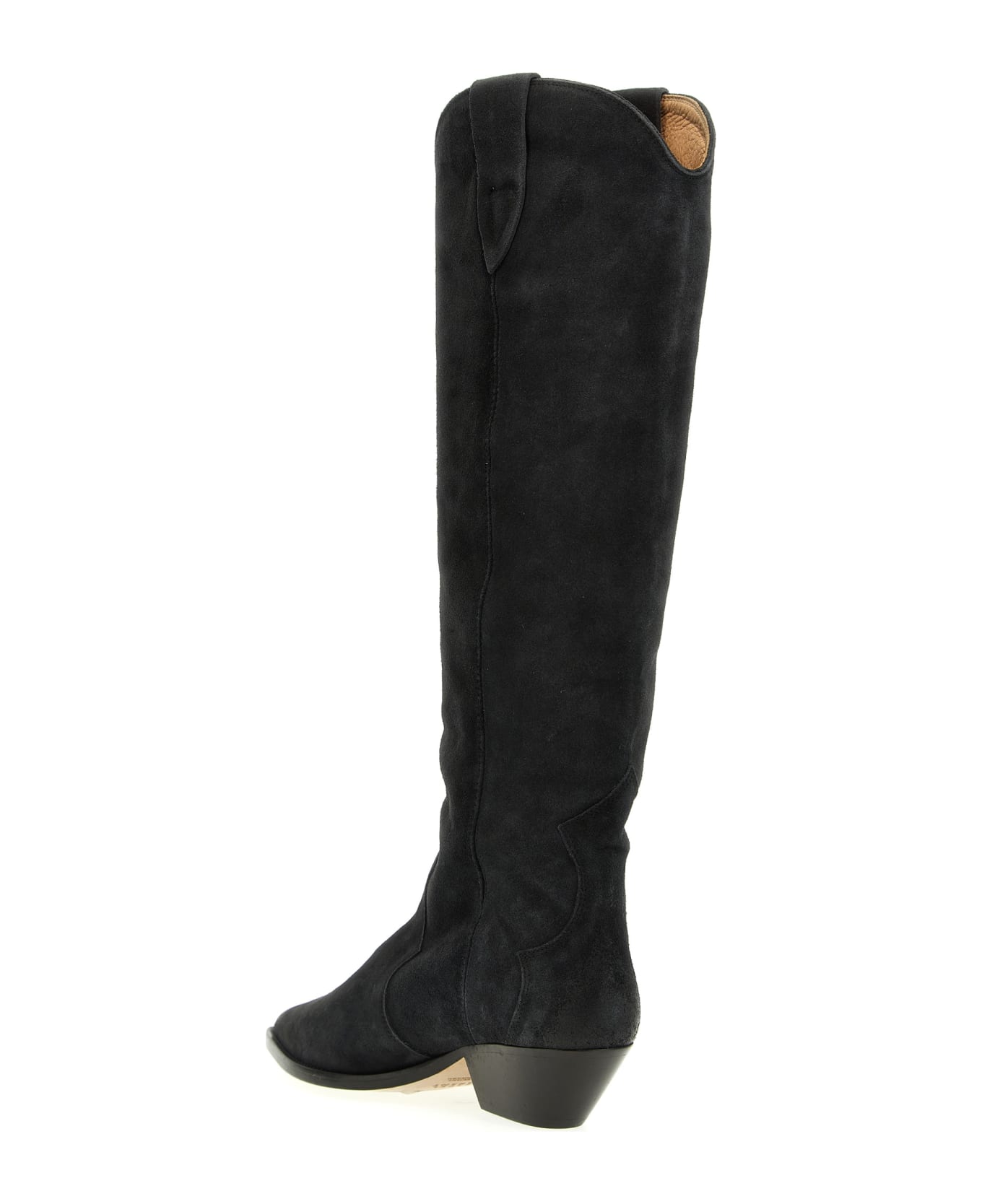 Isabel Marant Denvee Suede Cowboy Boots - FADED BLACK ブーツ