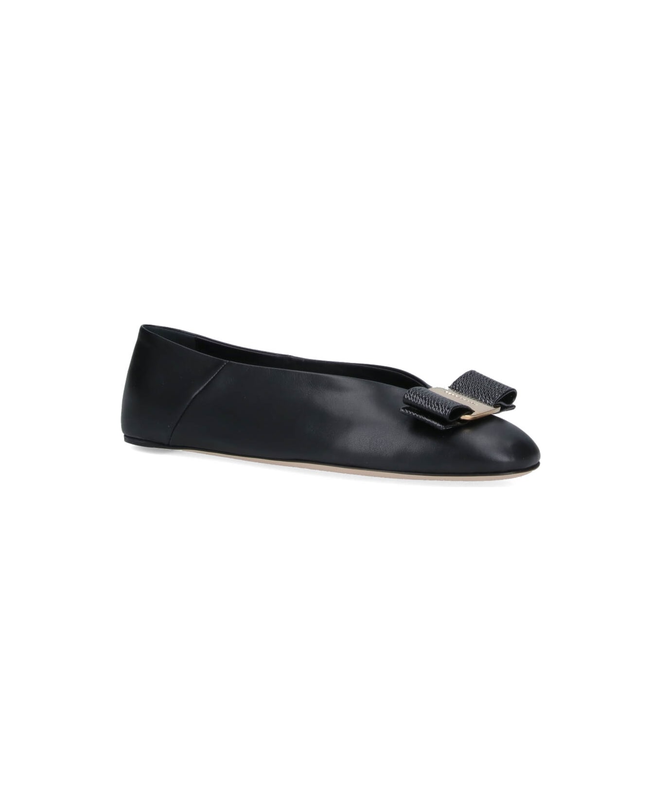 Ferragamo 
vara
 Bow Ballet Flats - Black  
