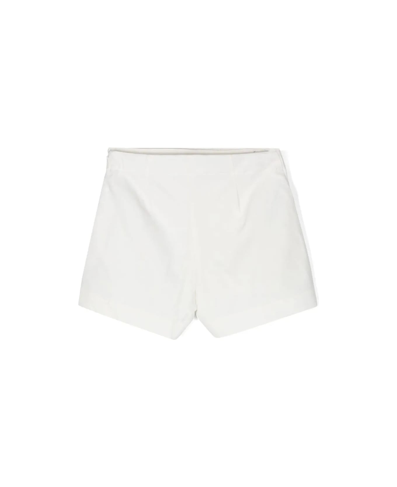 Pucci White Shorts With Printed Insert - White