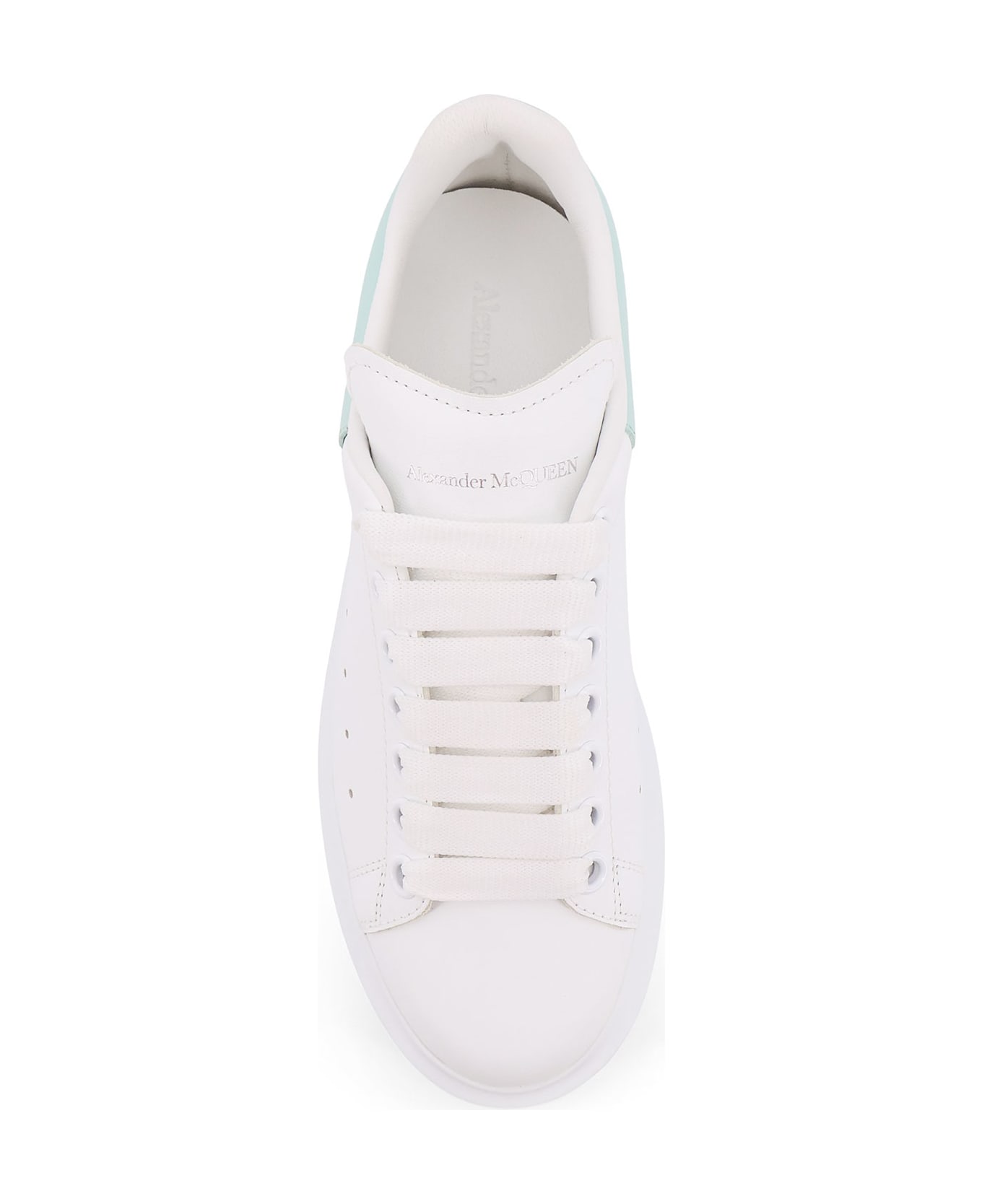 Alexander McQueen Larry Leather Low-top Sneakers - White
