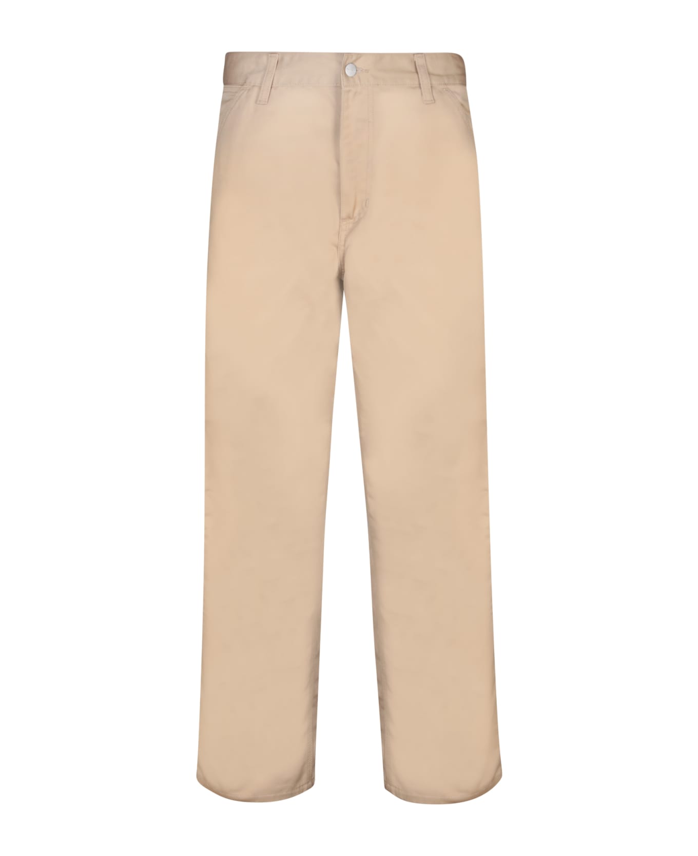Carhartt Beige Polyester Blend Simple Pant - SABLE