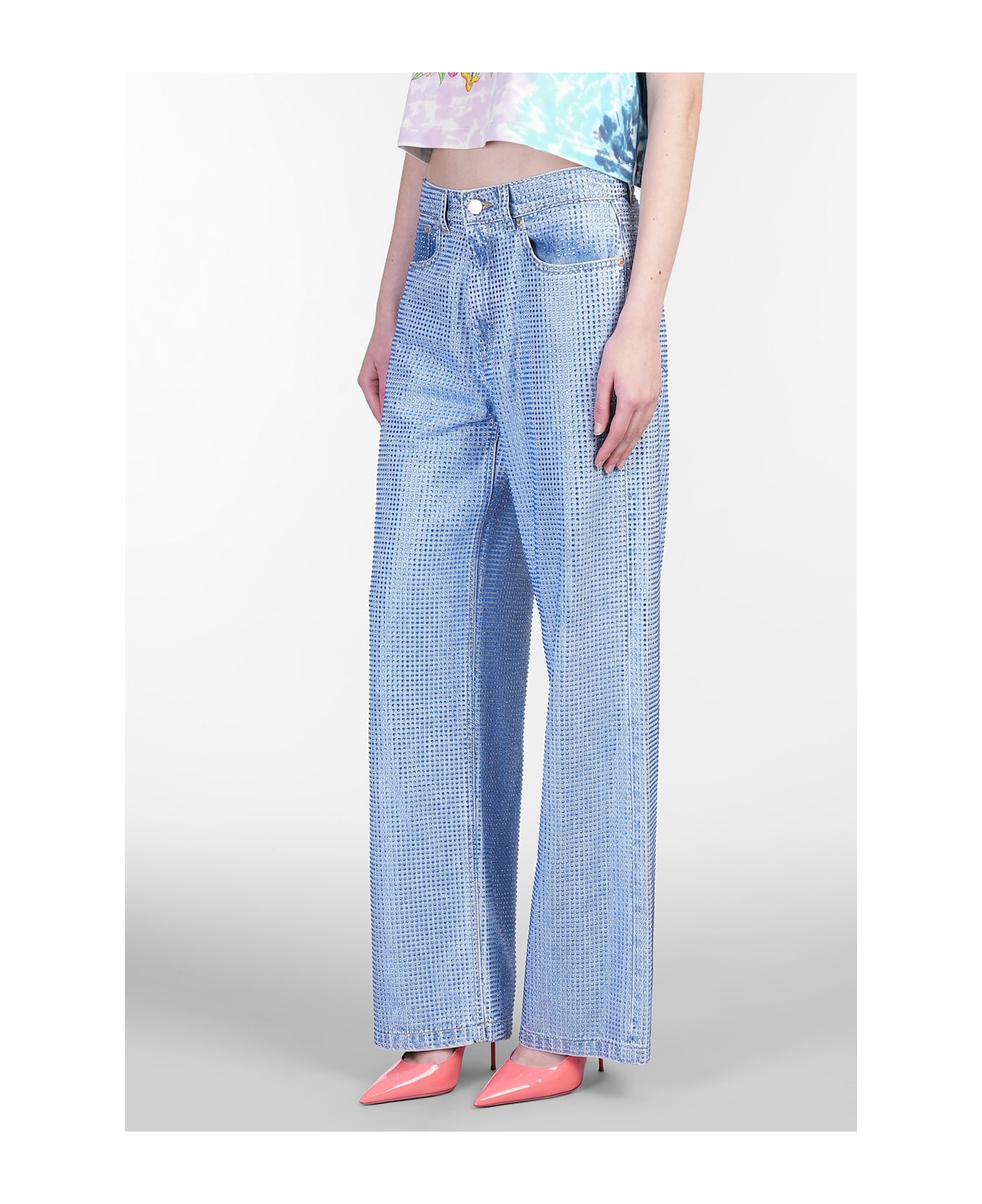 Casablanca Jeans In Blue Denim - blue