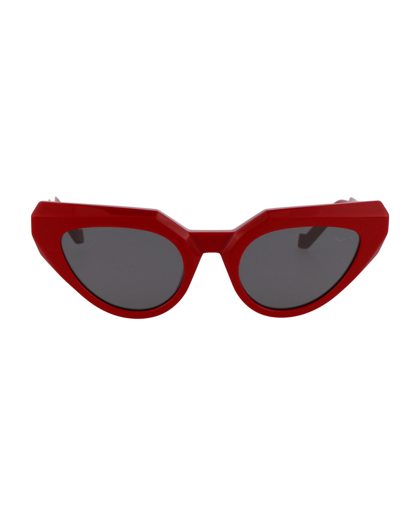 VAVA Bl0028 Sunglasses - RED|BLACK FLEX HINGES|BLACK LENSES