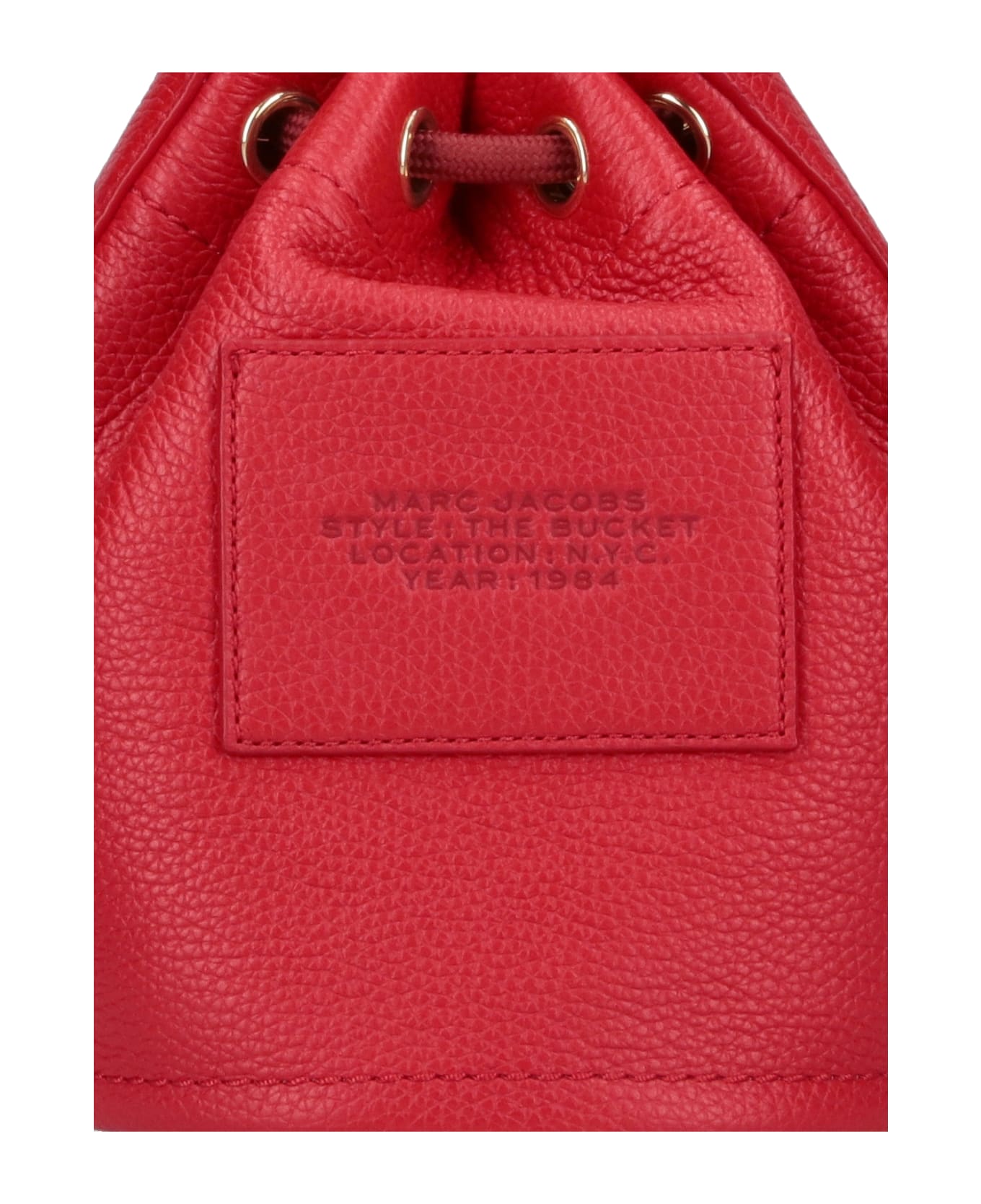 Marc Jacobs The Leather Bucket Bag - red