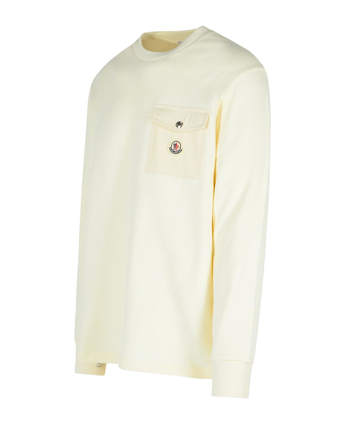 Moncler Beige Cotton Sweatshirt - Beige