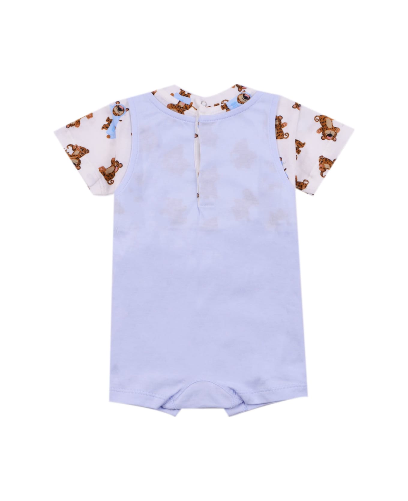 Dolce & Gabbana Printed T-shirt And Overalls Set - White ボディスーツ＆セットアップ