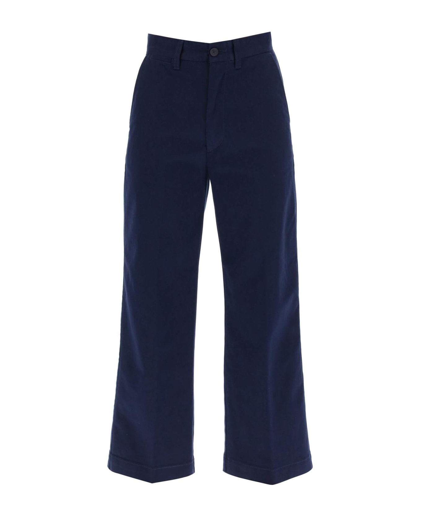 Polo Ralph Lauren Wide Leg Chino Pants - NEWPORT NAVY (Blue)