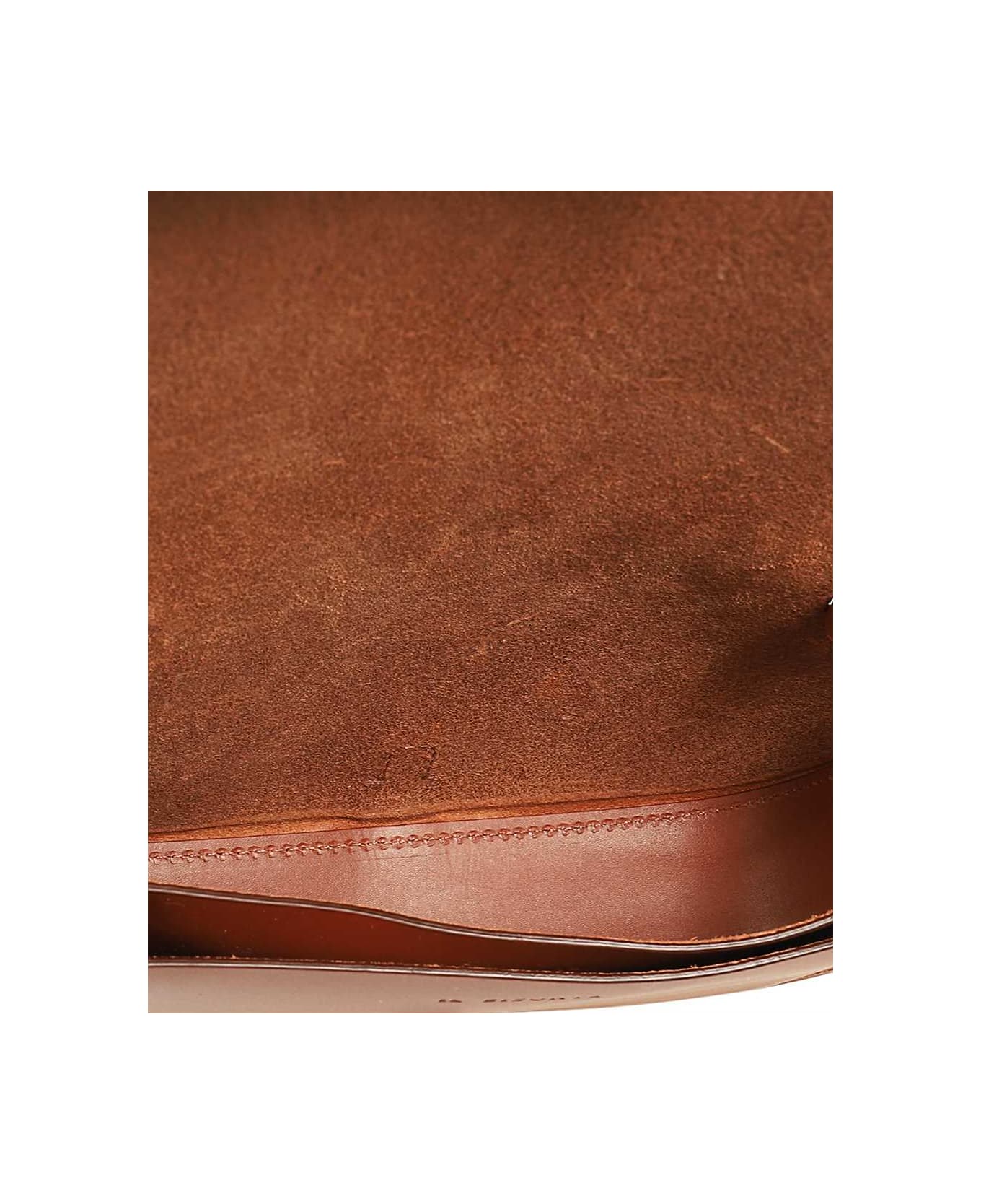 Il Bisonte Leather Crossbody Bag - brown