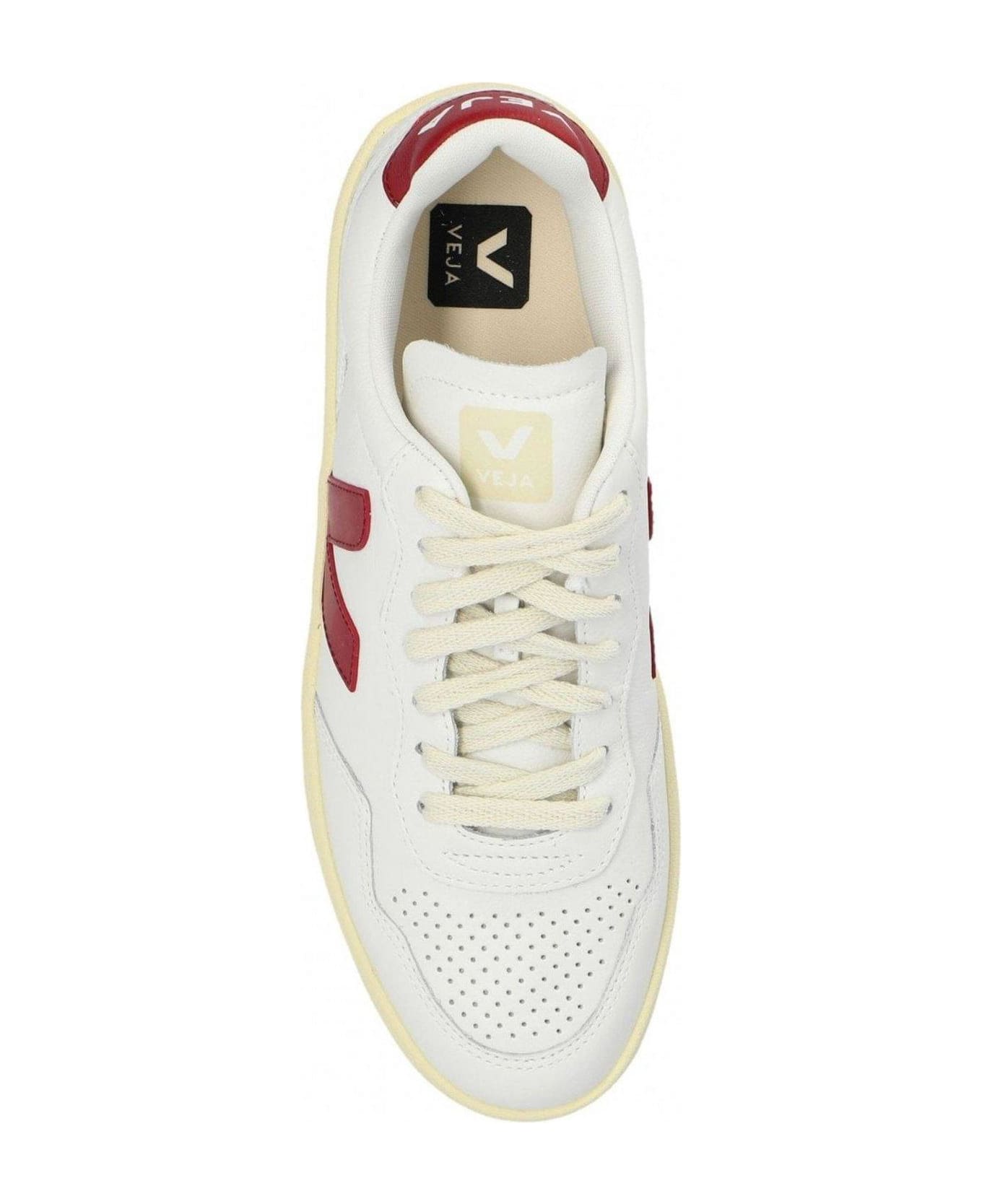 Veja V90 Marsala Low-top Sneakers - White