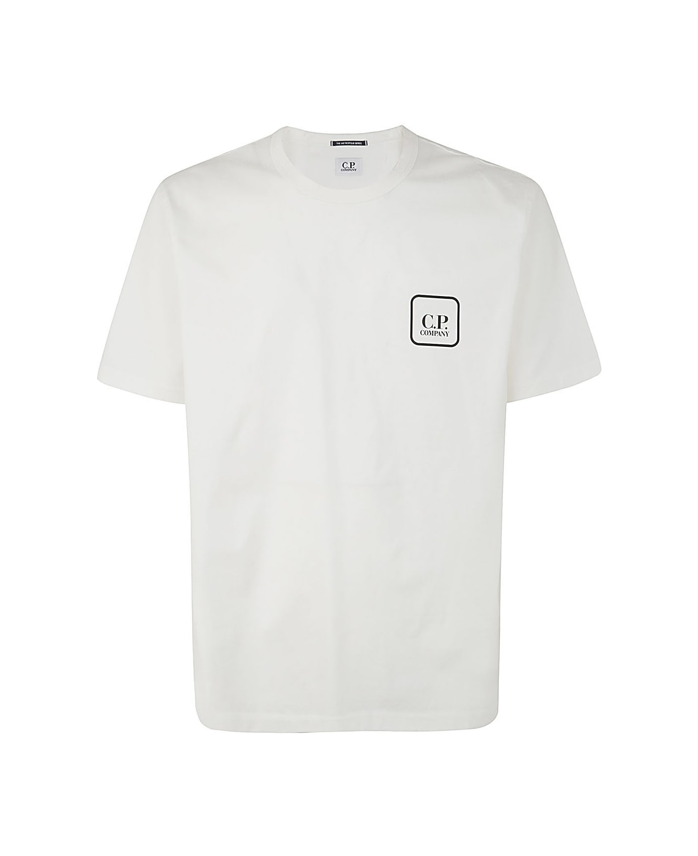 C.P. Company Metropolis Series Mercerized Jersey Logo Graphic T-shirt - White
