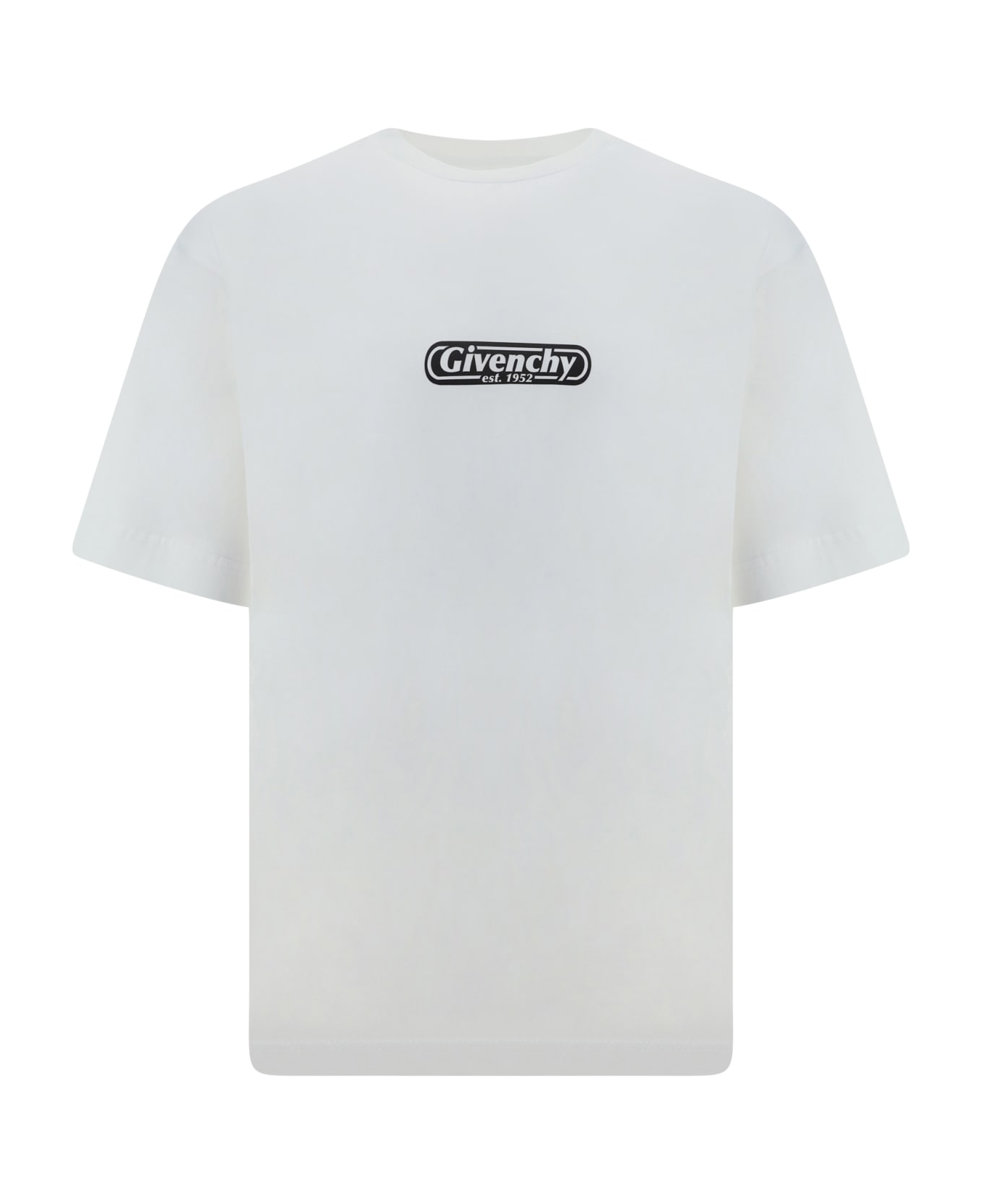 Givenchy Logo 1952 Printed Crewneck T-shirt - White シャツ