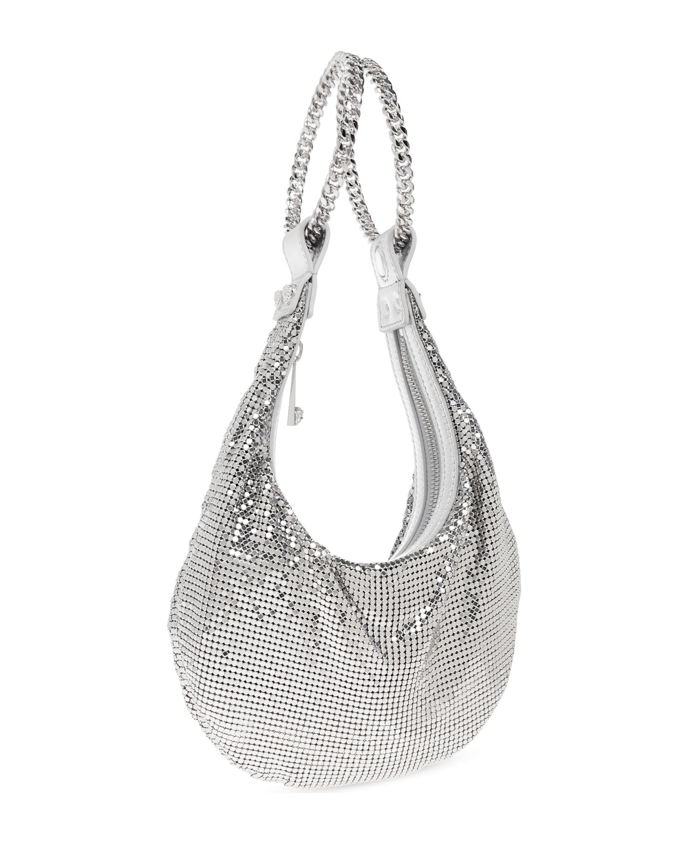 Versace Handbag - Silver-Palladium