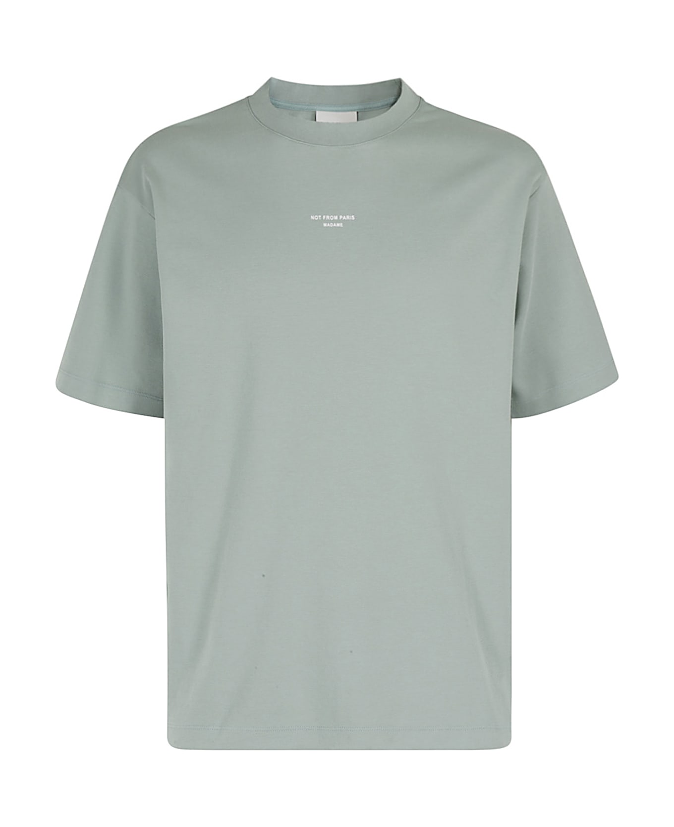 Drôle de Monsieur Le T Shirt Slogan Classique - Water Green