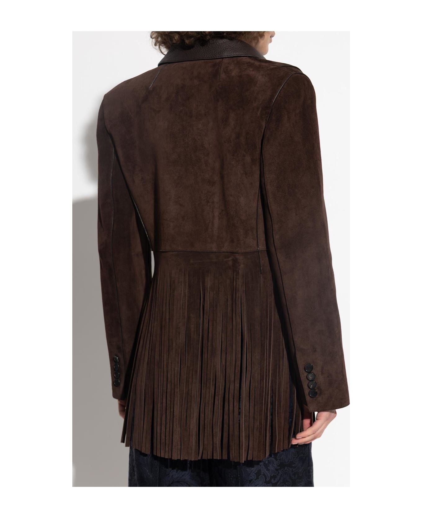 Etro Leather Jacket - Brown