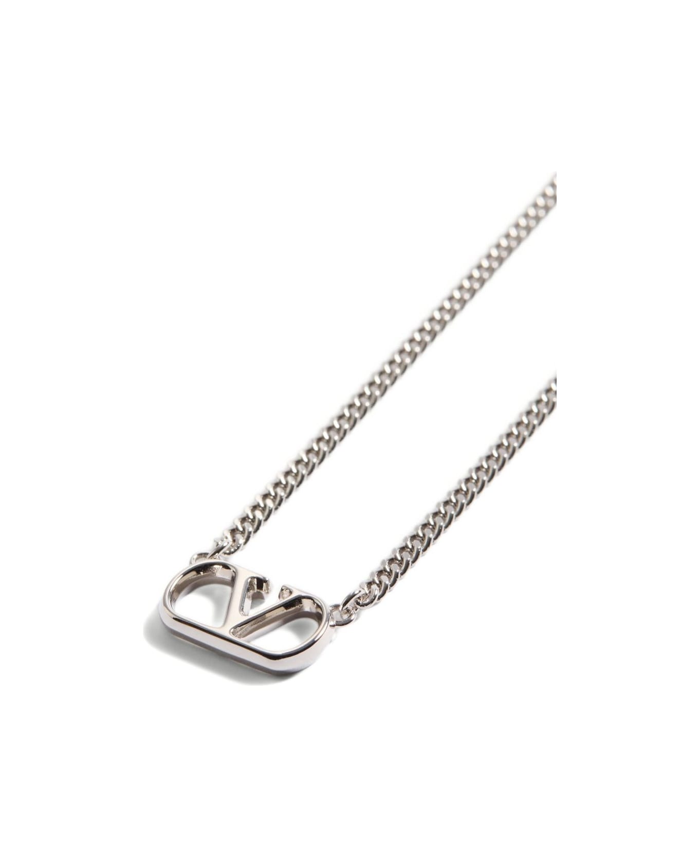 Valentino Garavani Vlogo Signature Necklace - Silver
