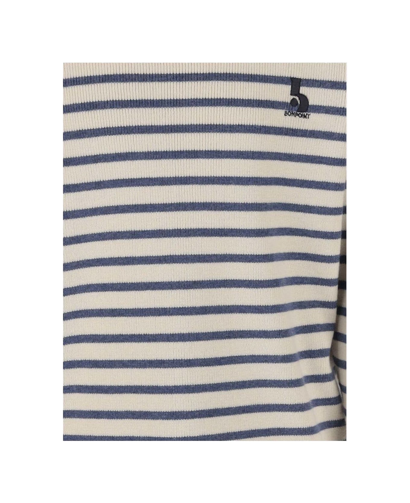 Bonpoint Striped Wool Blend Sweater - Red ニットウェア＆スウェットシャツ