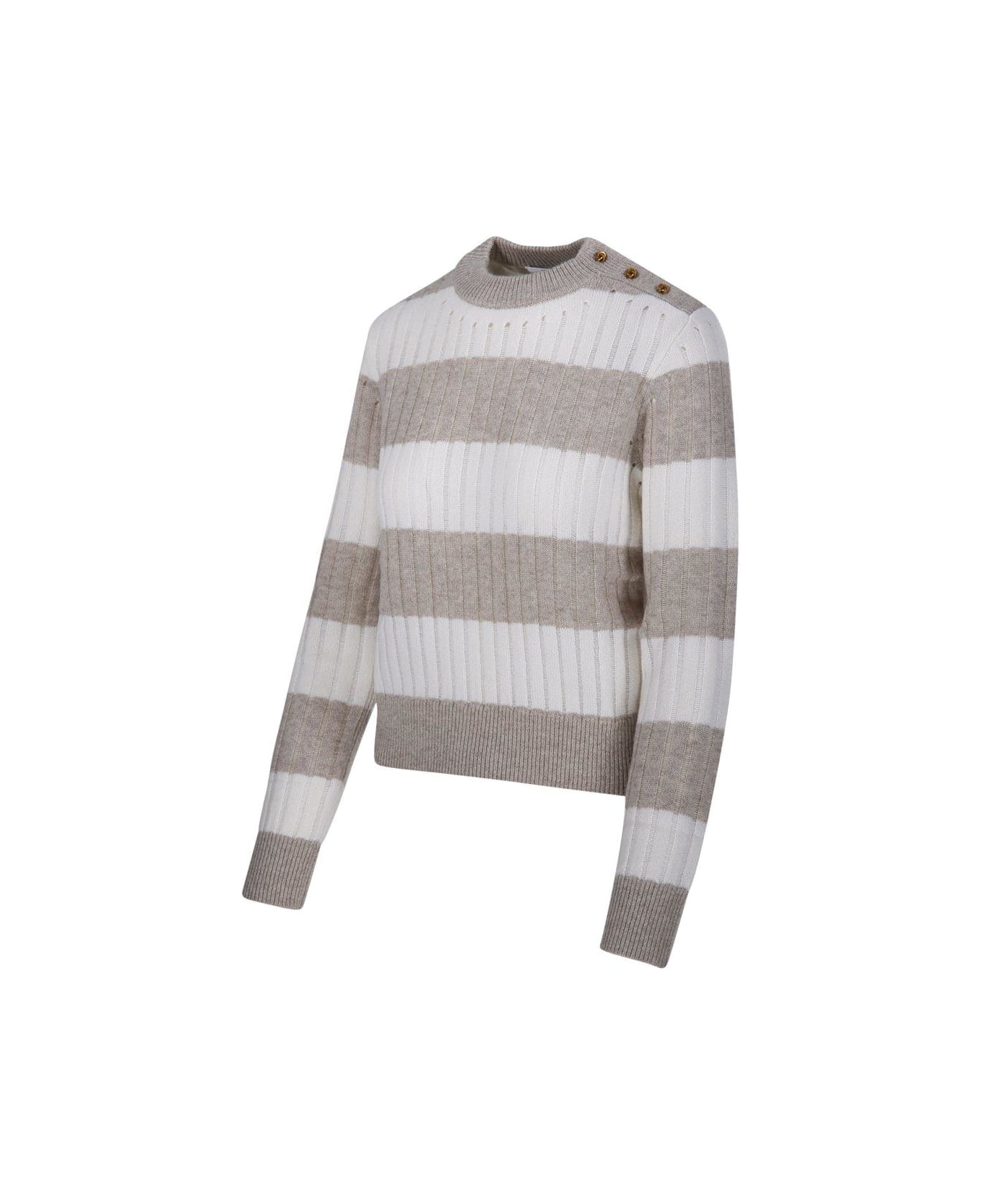 Max Mara 'alfeo' Multi Wool Blend Sweater - Multicolor
