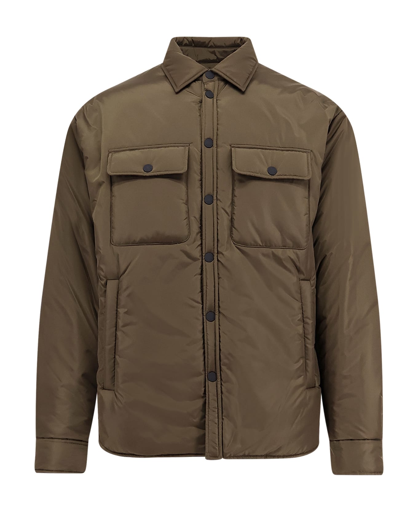 Dsquared2 Padded Nylon Shirt/jacket - Military Green