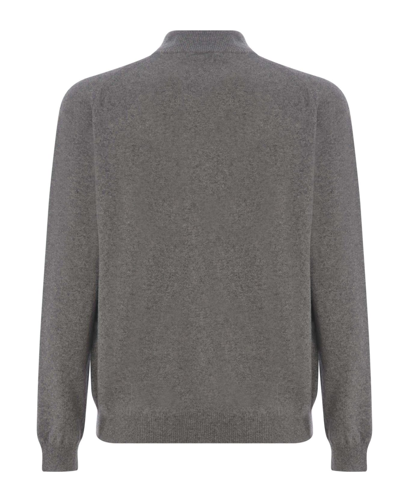 Jeordie's Sweater Jeodie's Made Of Extra Fine Wool - Grigio