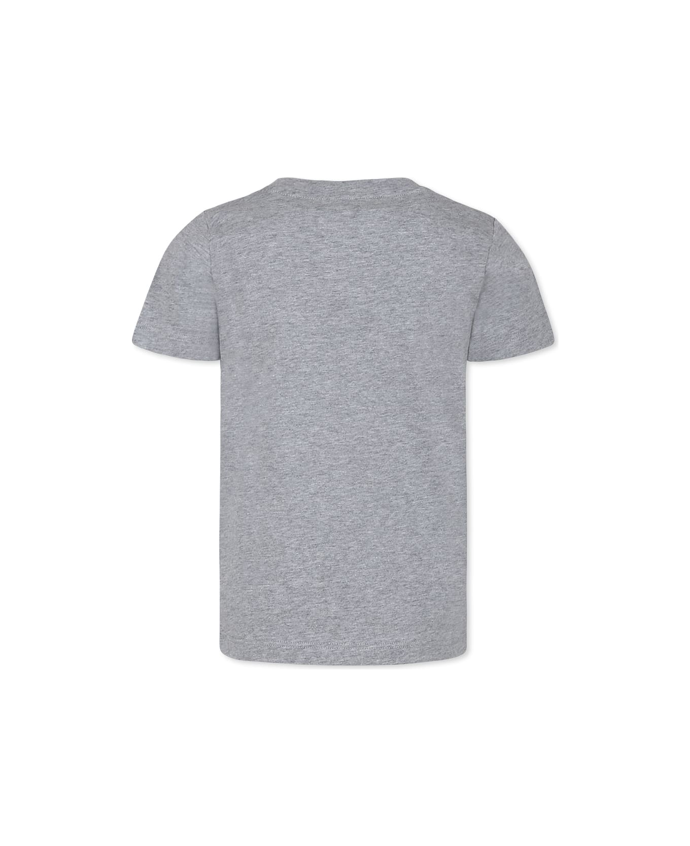 Versace Grey T-shirt For Boy With Logo - Grey