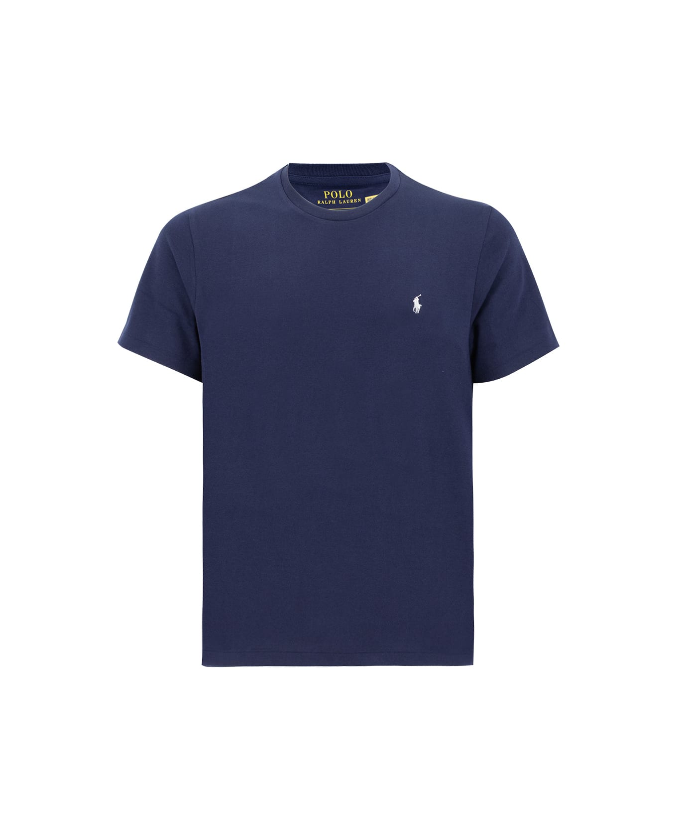 Polo Ralph Lauren Logo Embroidered Crewneck T-shirt - CRUISE NAVY