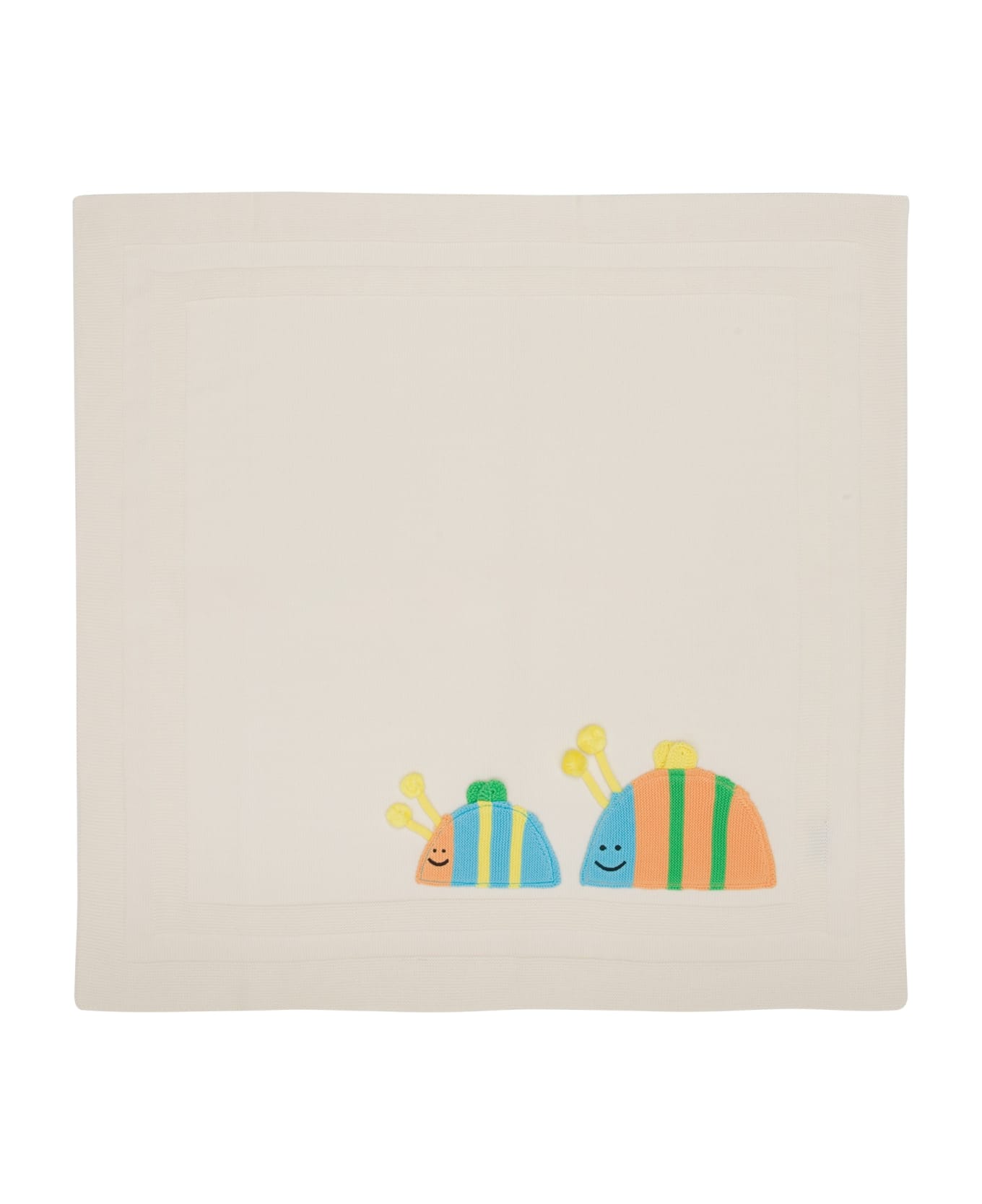 Stella McCartney Kids Blanket With Application - Cream アクセサリー＆ギフト
