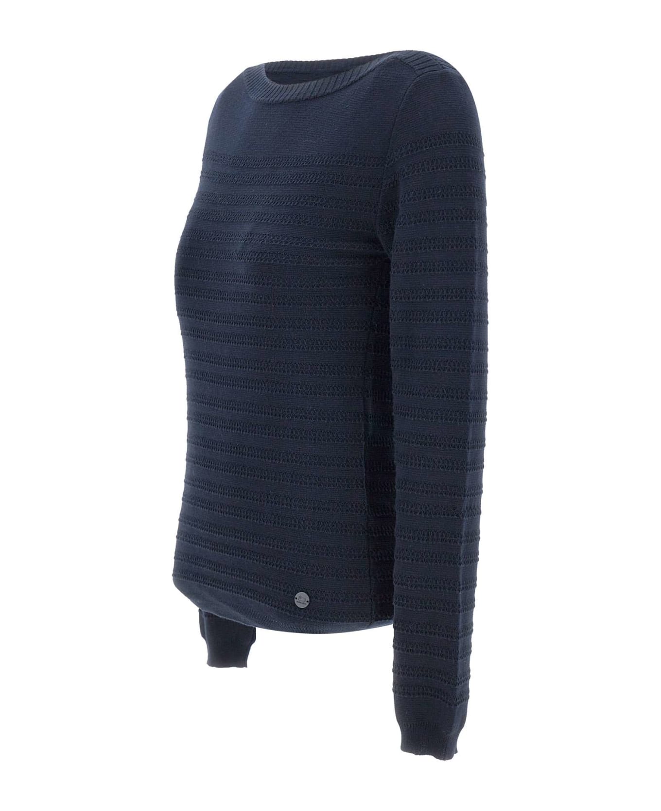 Woolrich 'pure Cotton' Cotton Sweater - BLUE