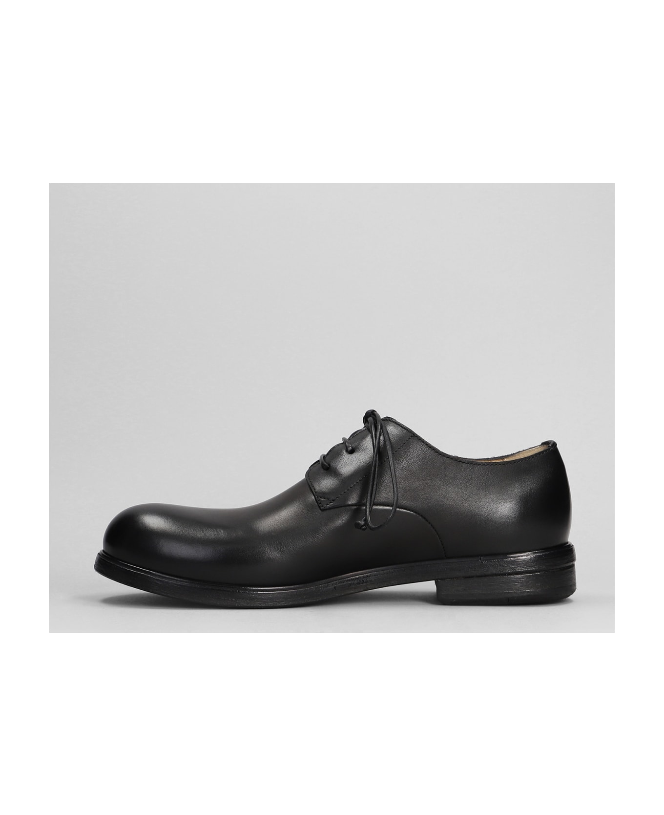Marsell Lace Up Shoes In Black Leather - black