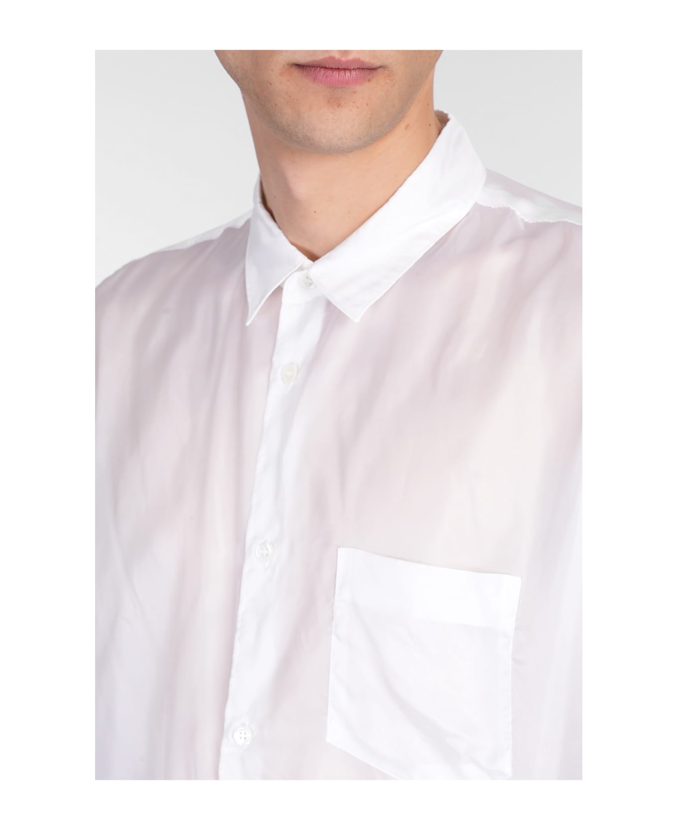 Comme des Garçons Shirt Shirt In White Polyamide Polyester - white
