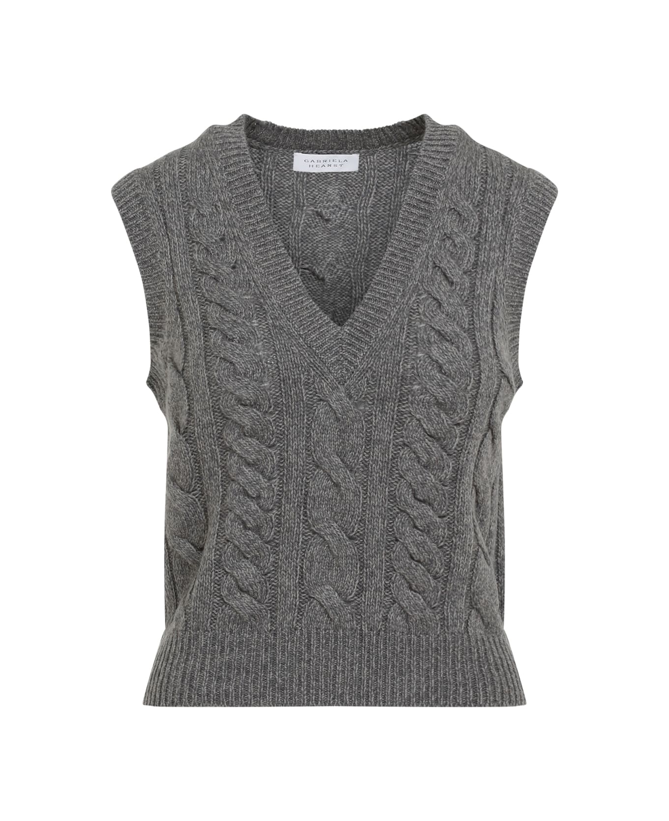 Gabriela Hearst Selsey Vest - Dem Dark Grey Multi