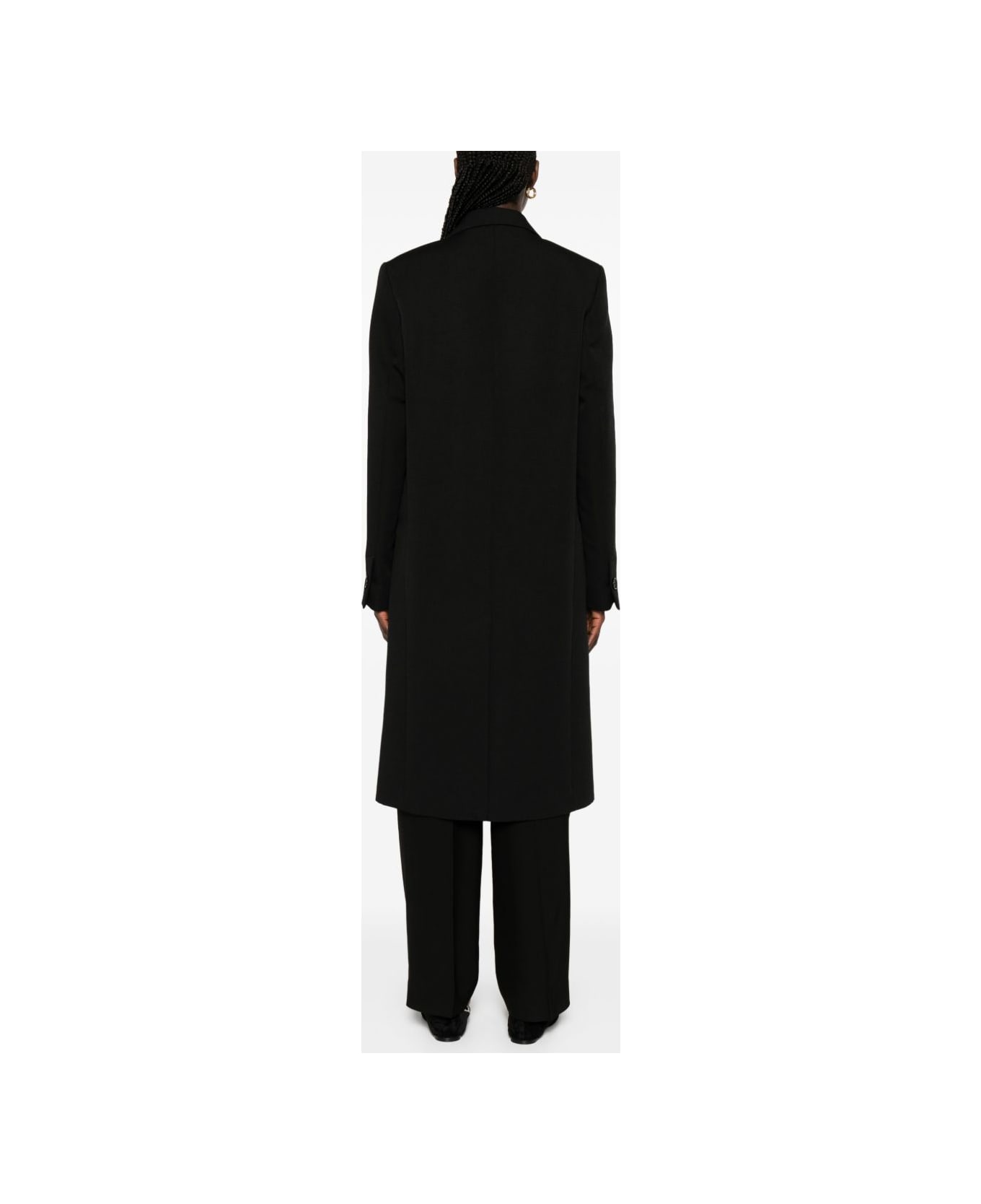 Totême Wool Tailored Coat - Black