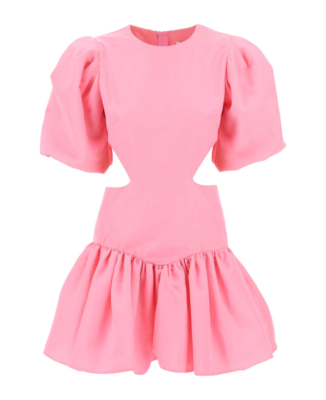 MSGM Mini Dress With Balloon Sleeves And Cut-outs - ROSA (Pink) ワンピース＆ドレス