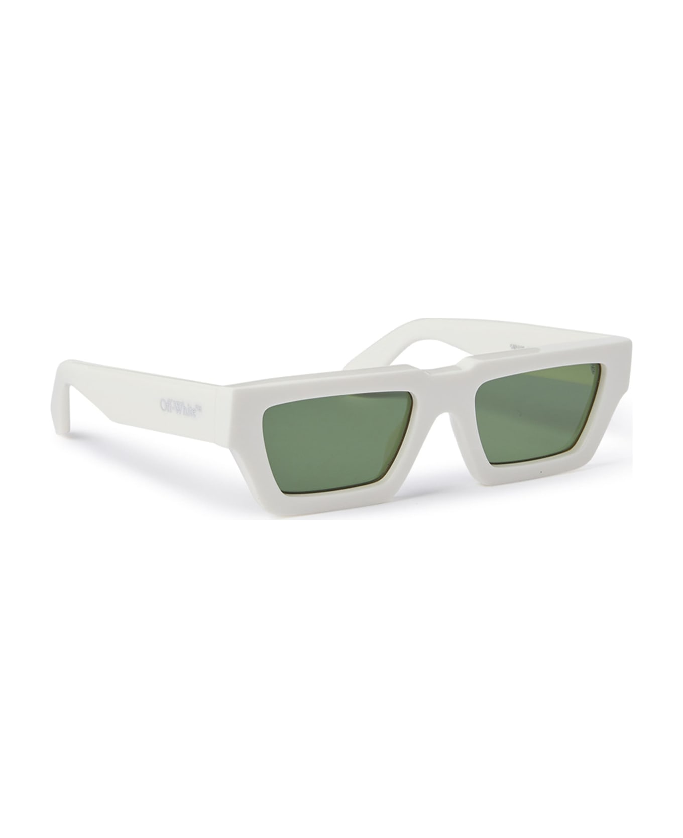 Off-White Manchester - White / Green Sunglasses - White