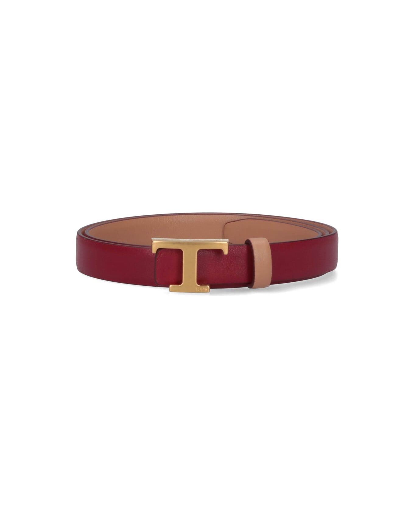 Tod
s "t Timeless" Reversible Belt - Beige