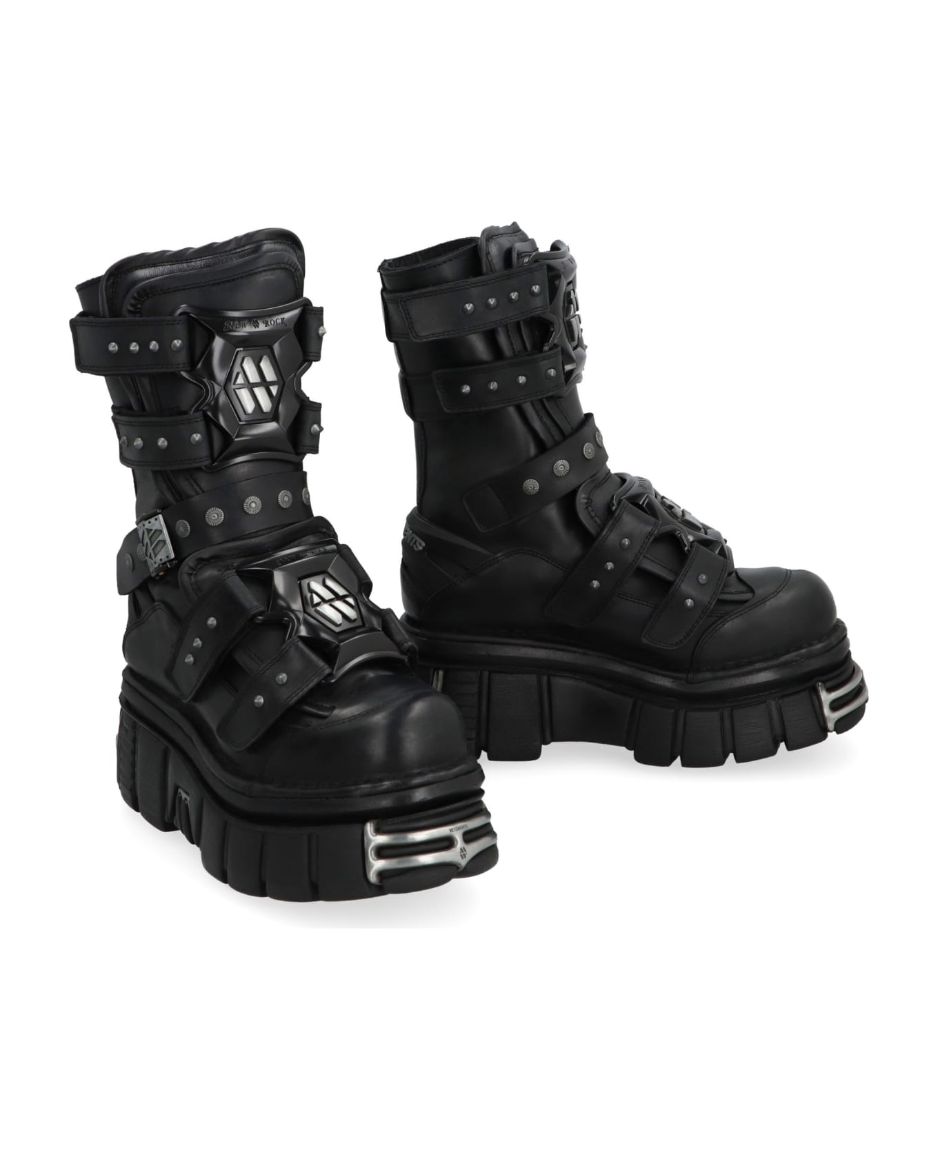VETEMENTS X New Rock - Leather Gamer Boots - black