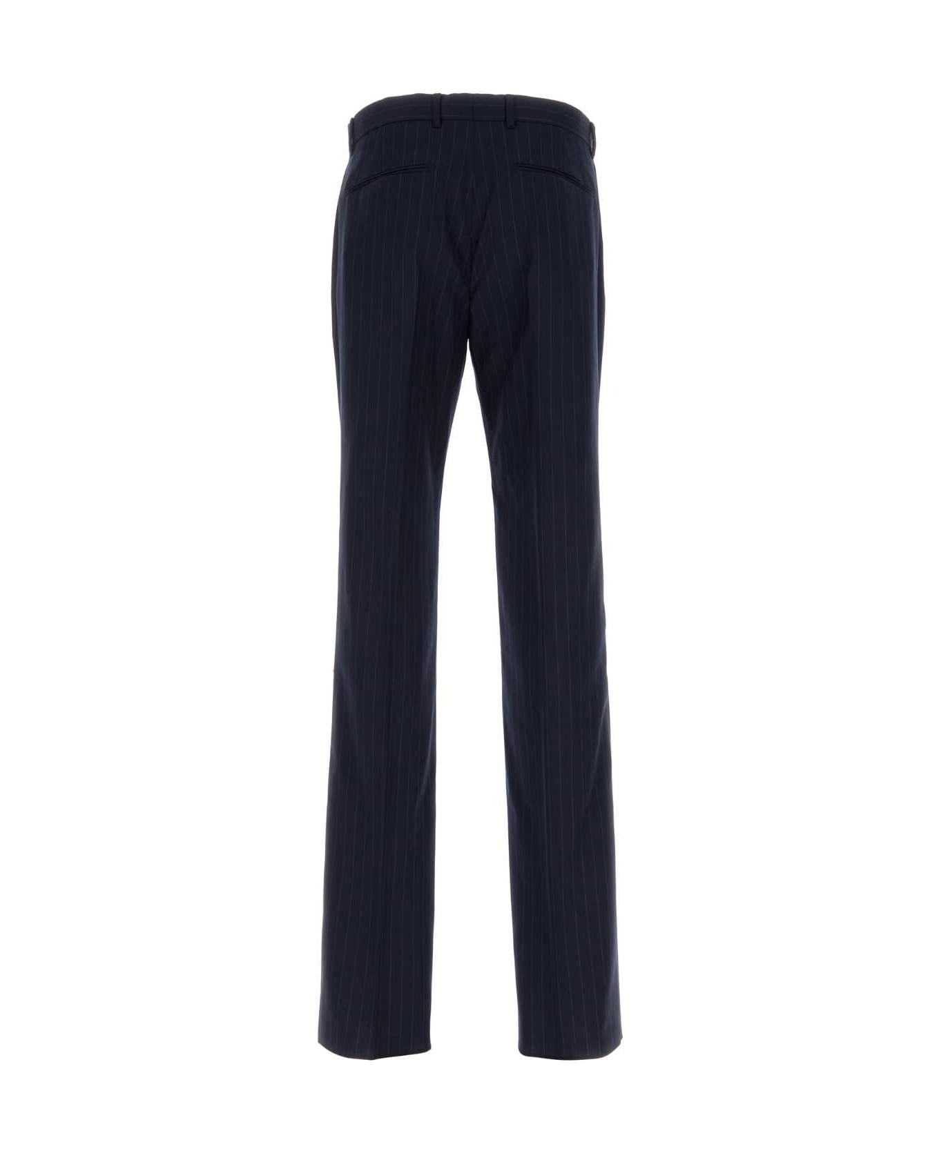 Givenchy Embroidered Wool Pant - Blue