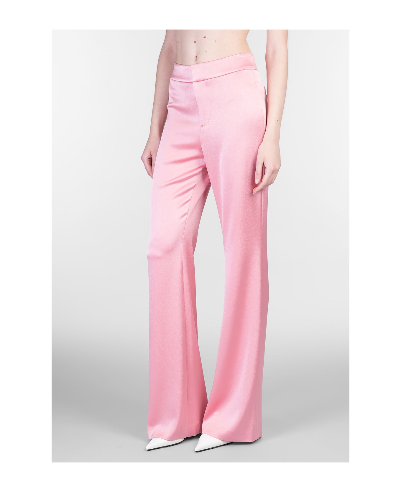 Alice + Olivia Deanna Pants In Rose-pink Triacetate - rose-pink